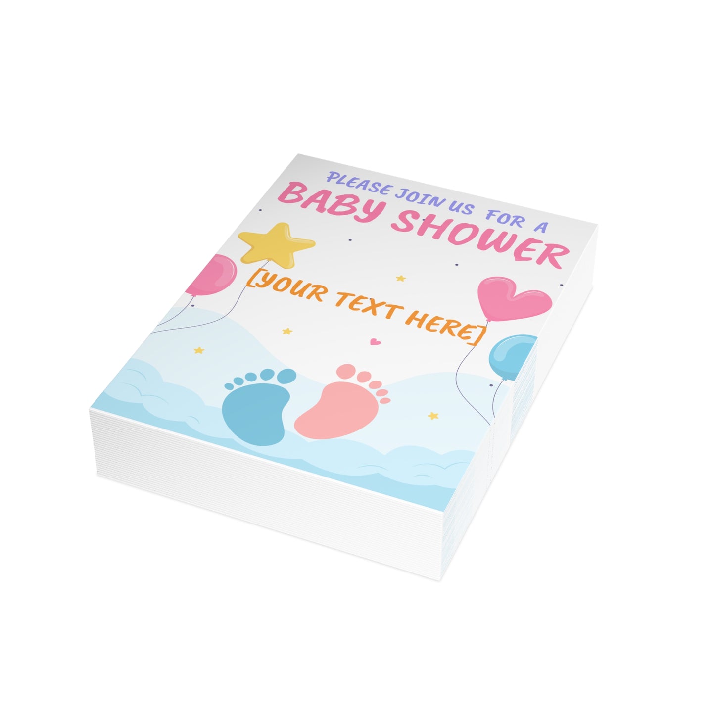 Tiny Steps, Big Dreams Invitation Postcard