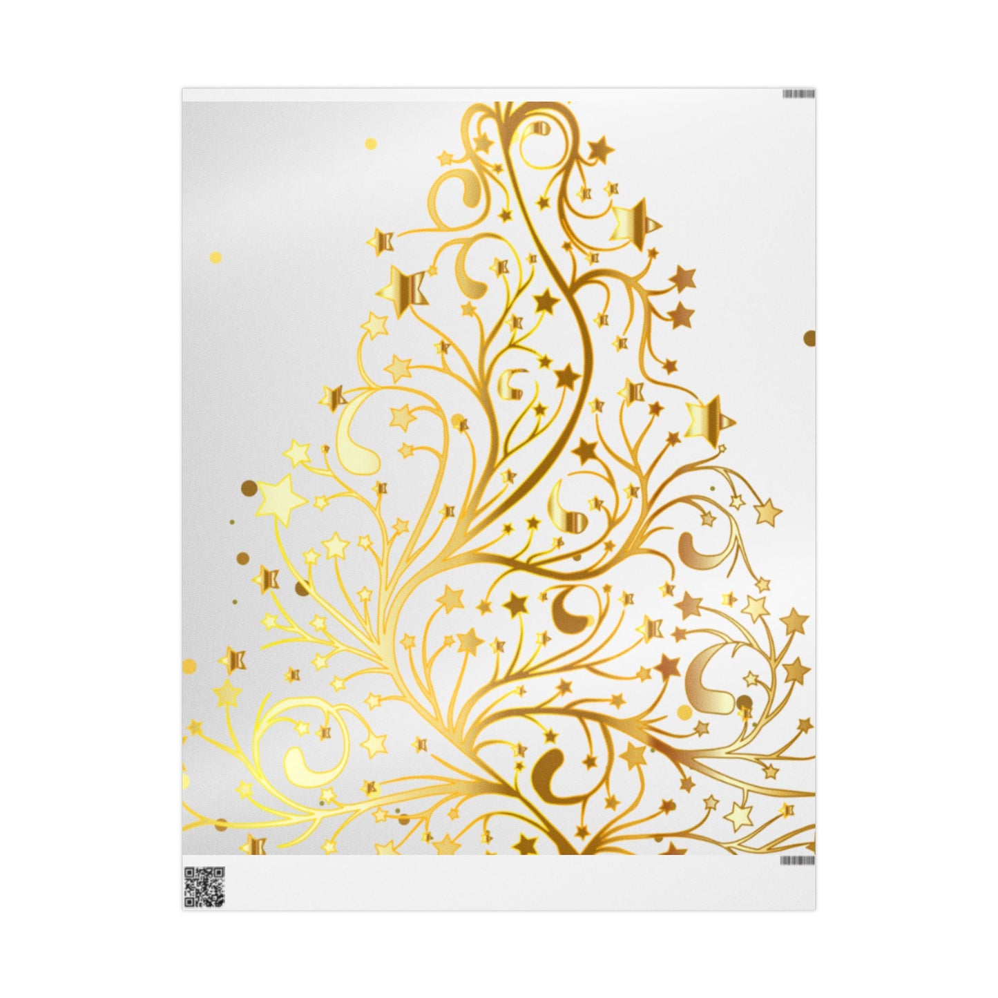 Golden Christmas Wrapping Papers