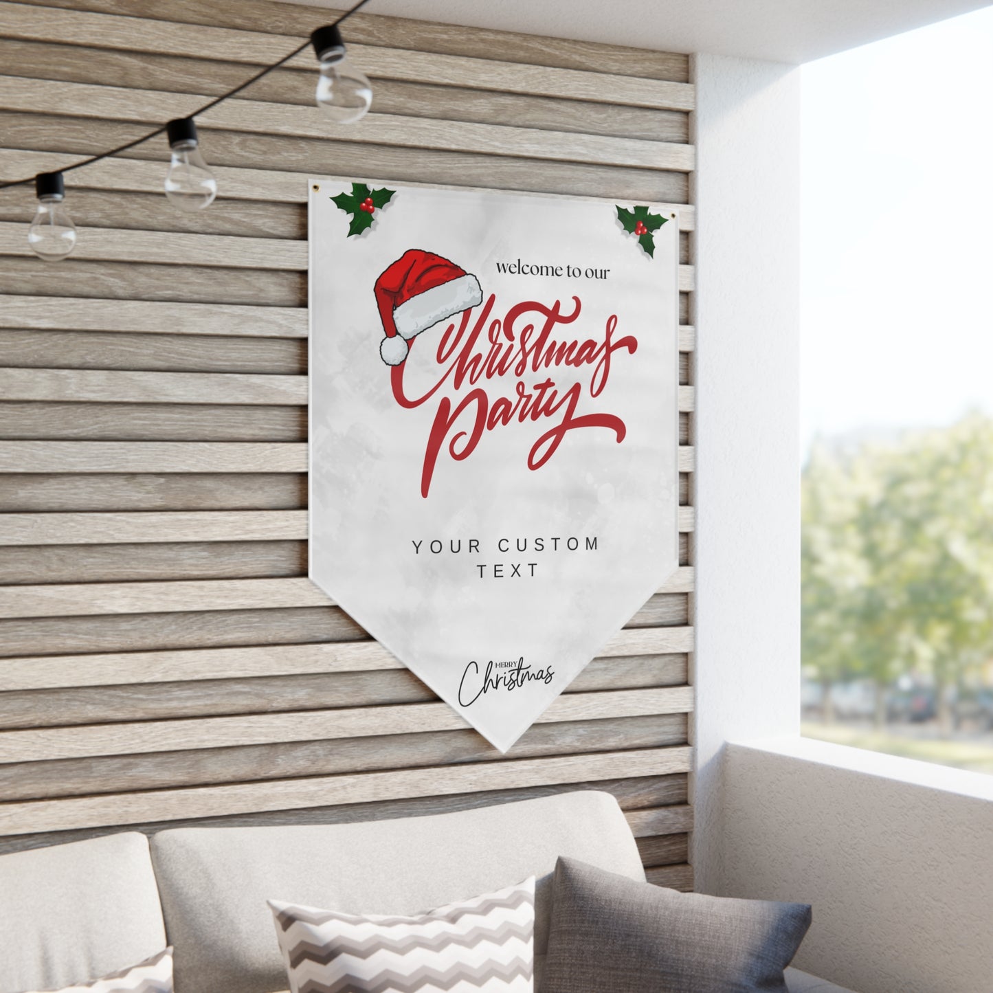 Merry Gathering Pennant Banner