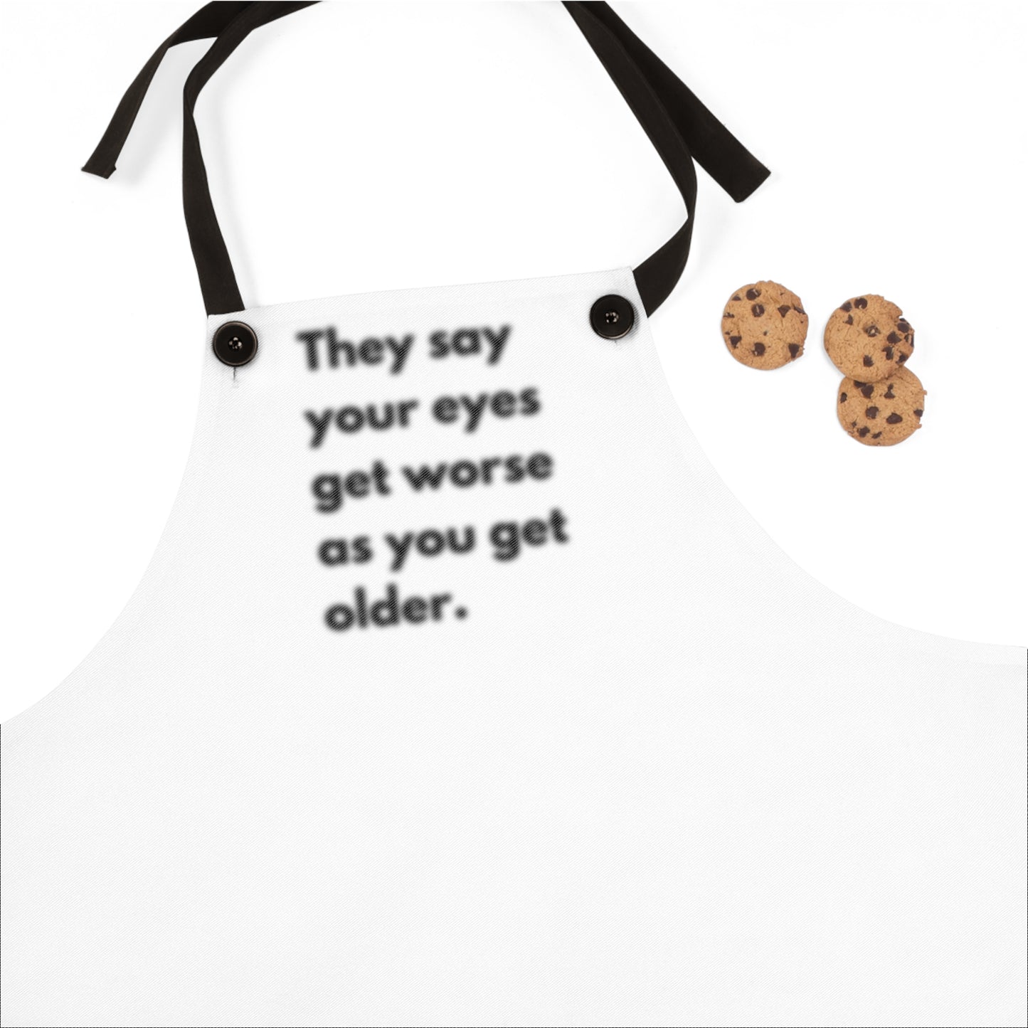 Blurry Text Funny Apron