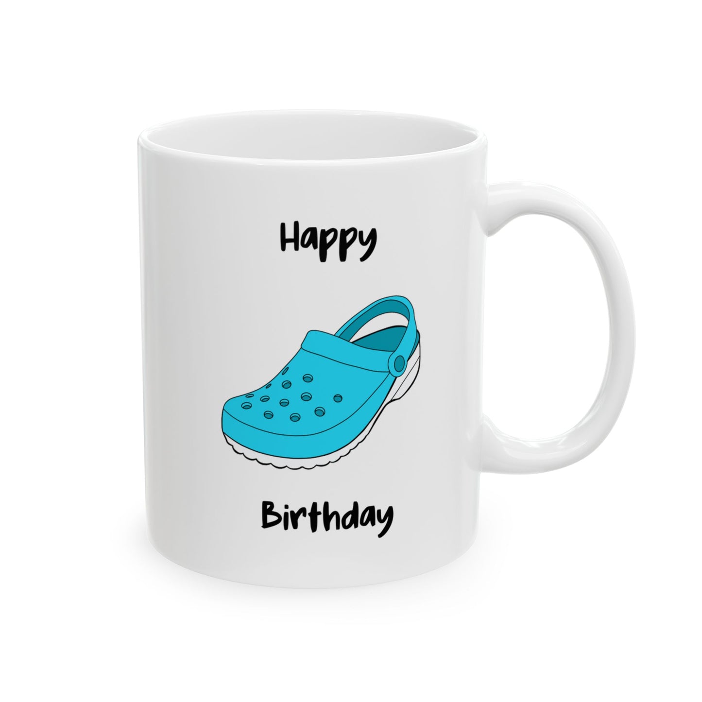 "Happy Croc Birthday" Ceramic Coffee Mug