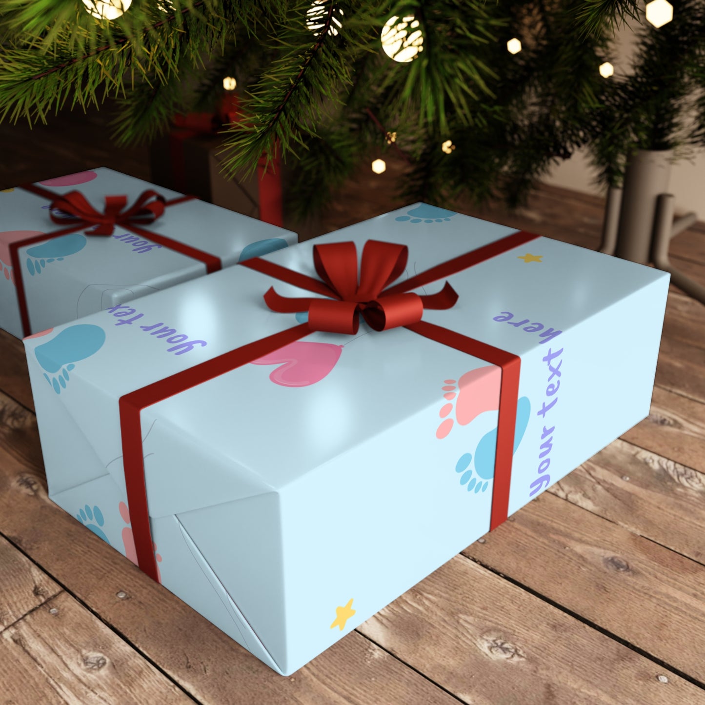 Tiny Steps, Big Dreams Custom Wrapping Paper