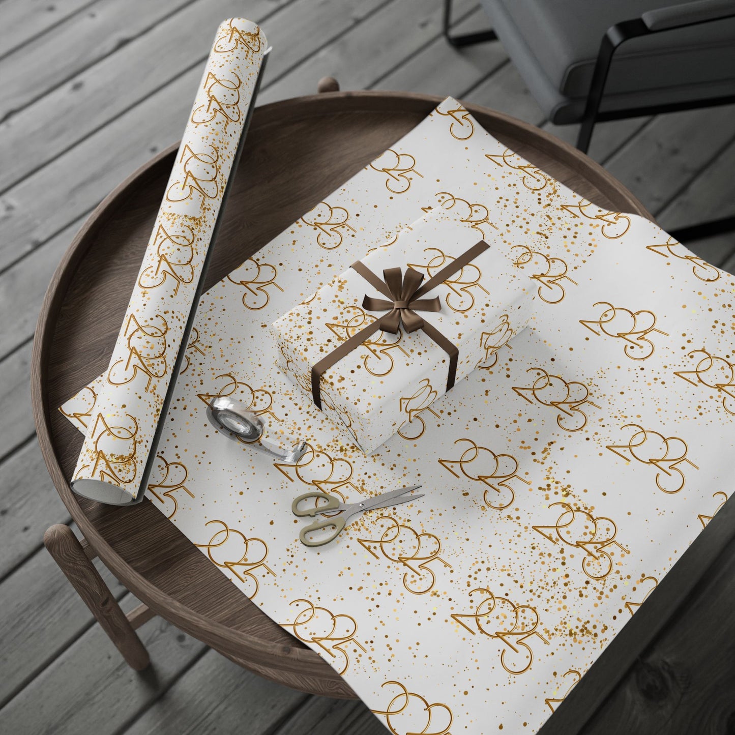 Golden New Beginnings Wrapping Papers