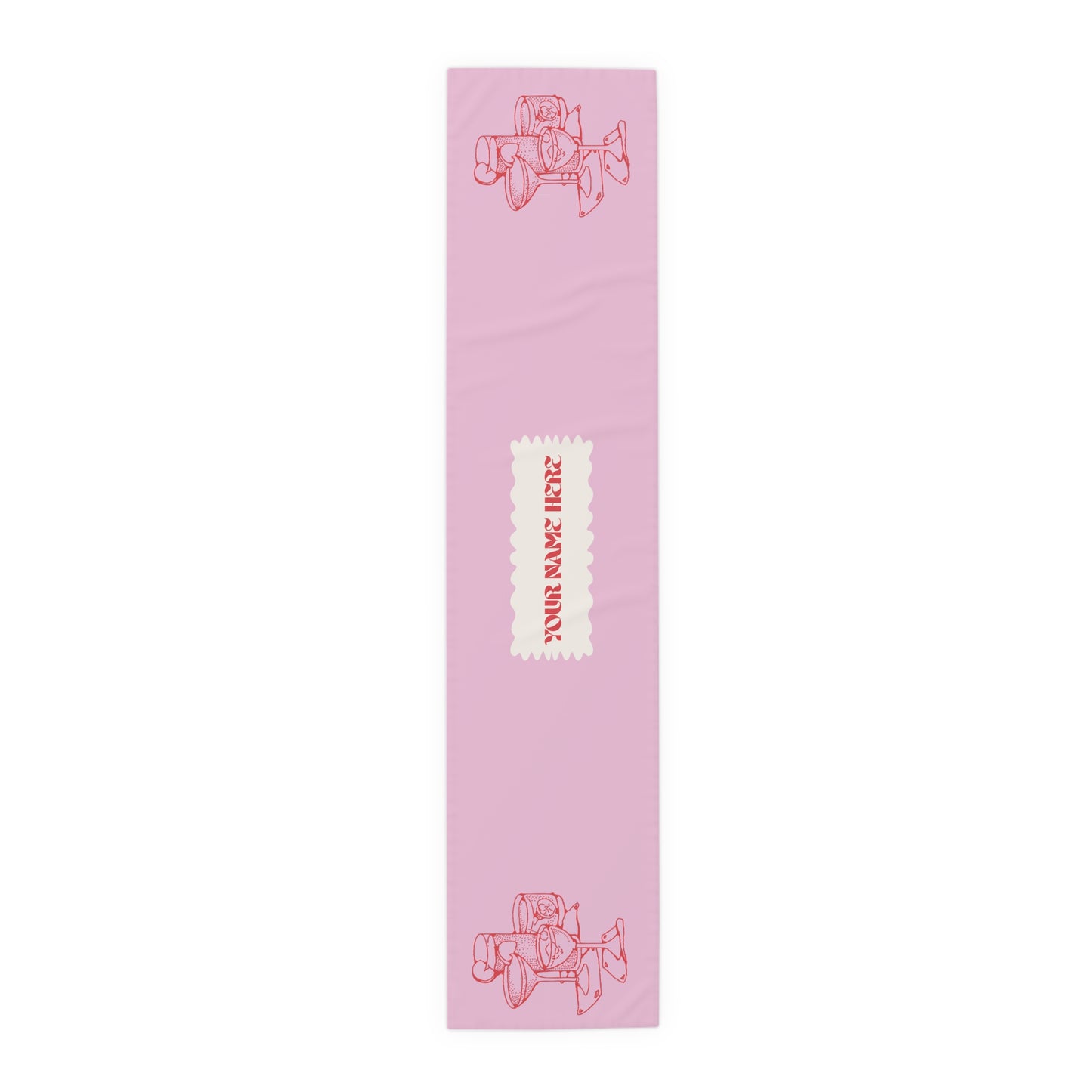 Retro Cocktail Table Runner (Cotton, Poly)