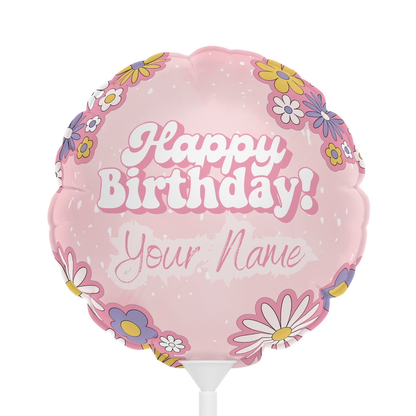Blossom Birthday Balloons (Round and Heart-shaped), 6"