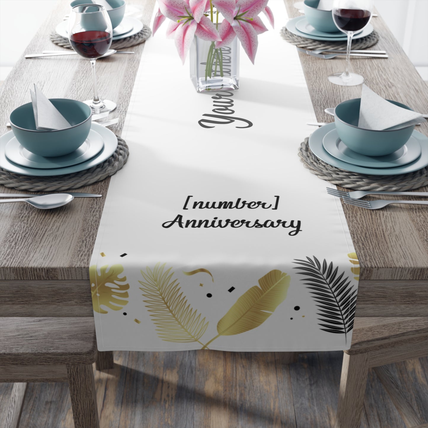 Timeless Love Table Runner (Cotton, Poly)