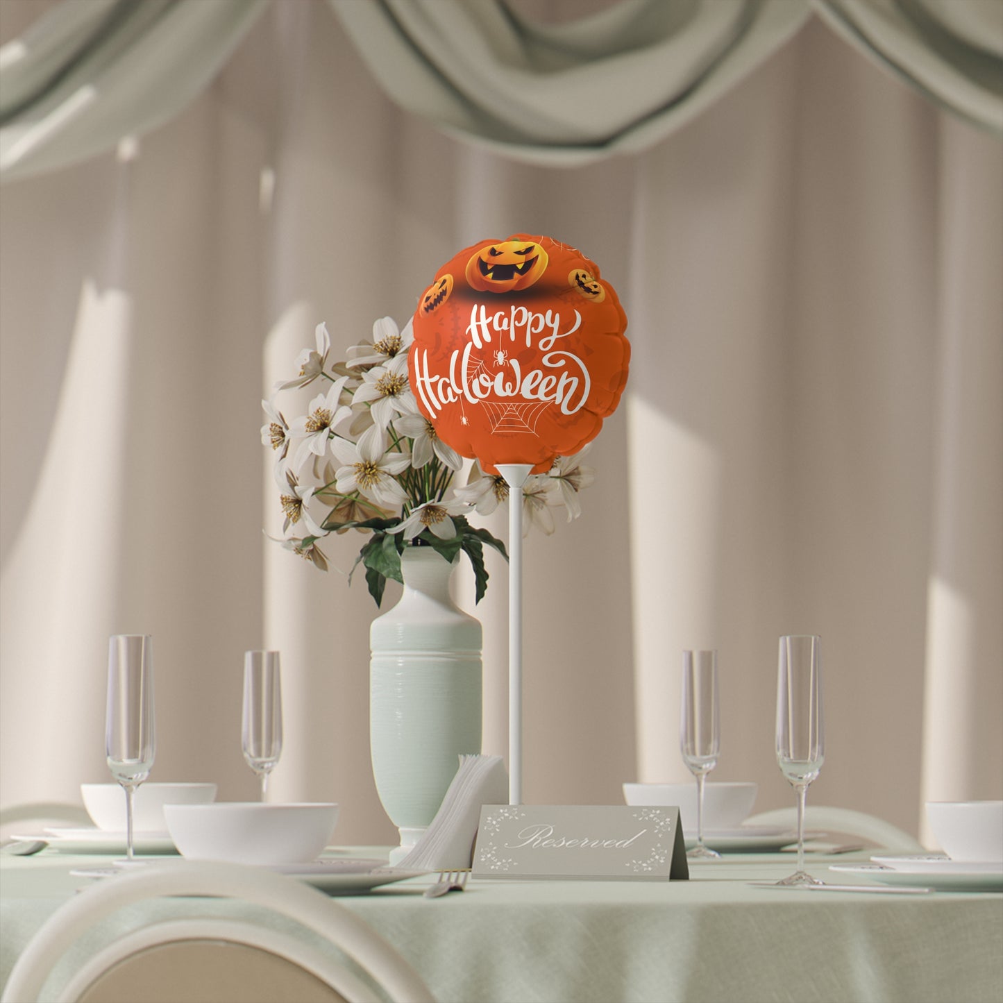 Pumpkin Party Balloons (Round and Heart-shaped), 6"