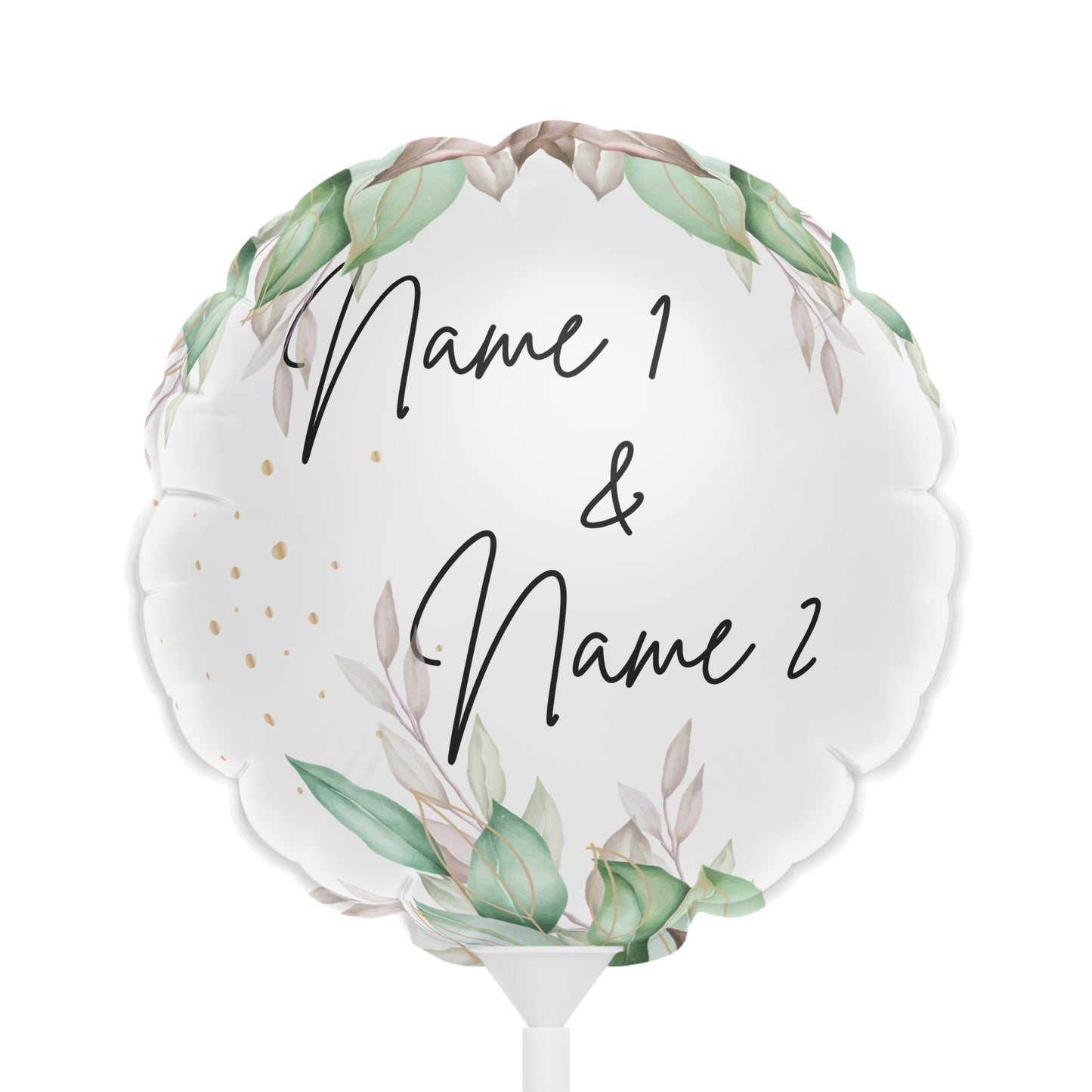 Floral Romance Balloons (Round and Heart-shaped), 6"