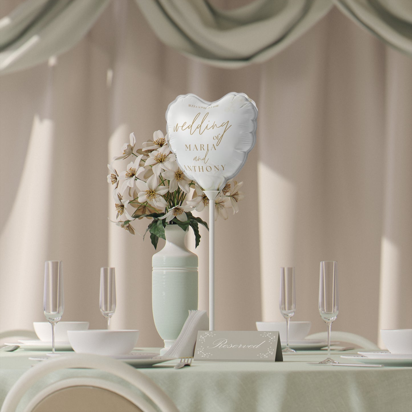 Eternal Union Balloons (Round and Heart-shaped), 6"