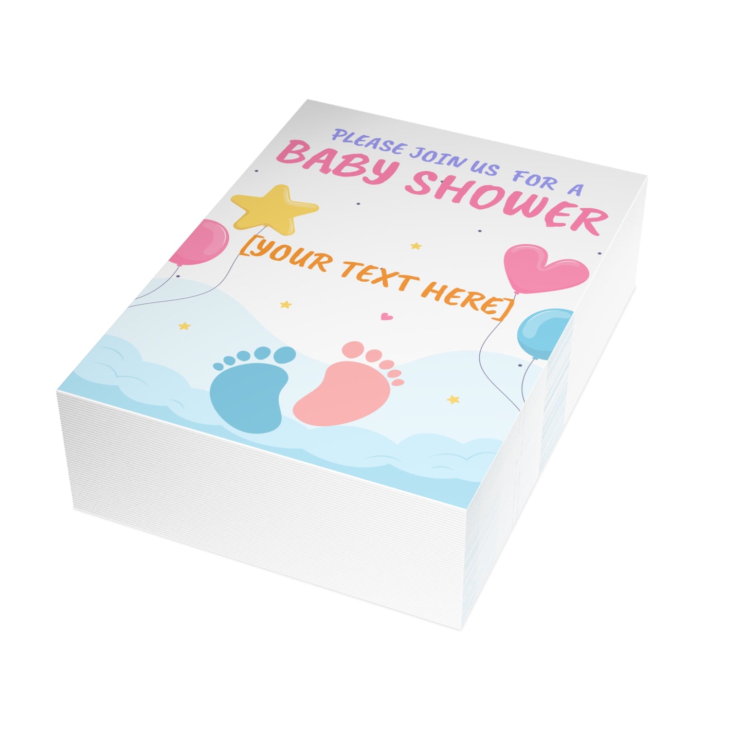 Tiny Steps, Big Dreams Invitation Postcard