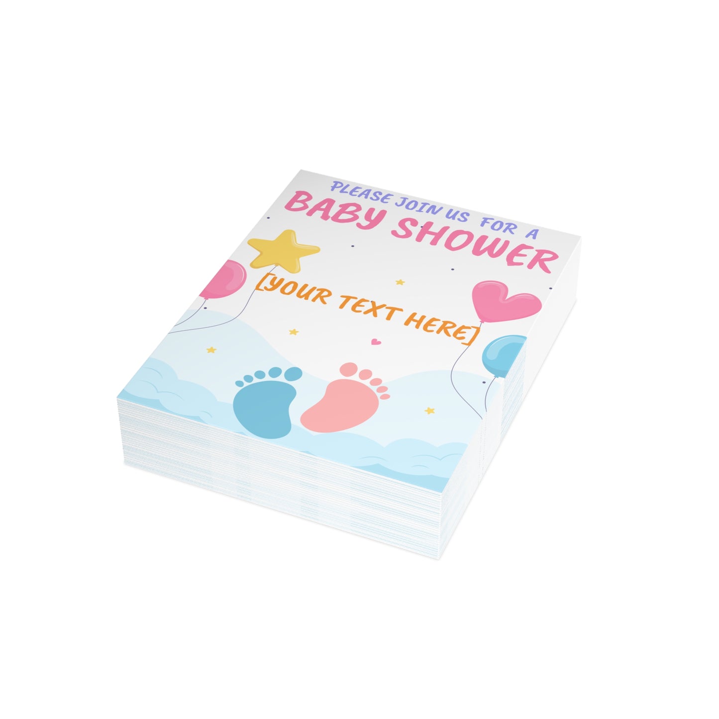 Tiny Steps, Big Dreams Invitation Postcard