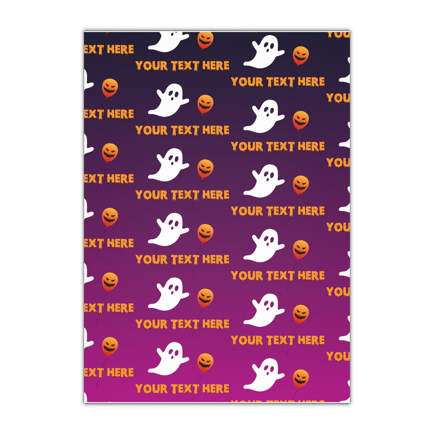 Spooky Soiree Gift Wrapping Paper Sheets, 1pc