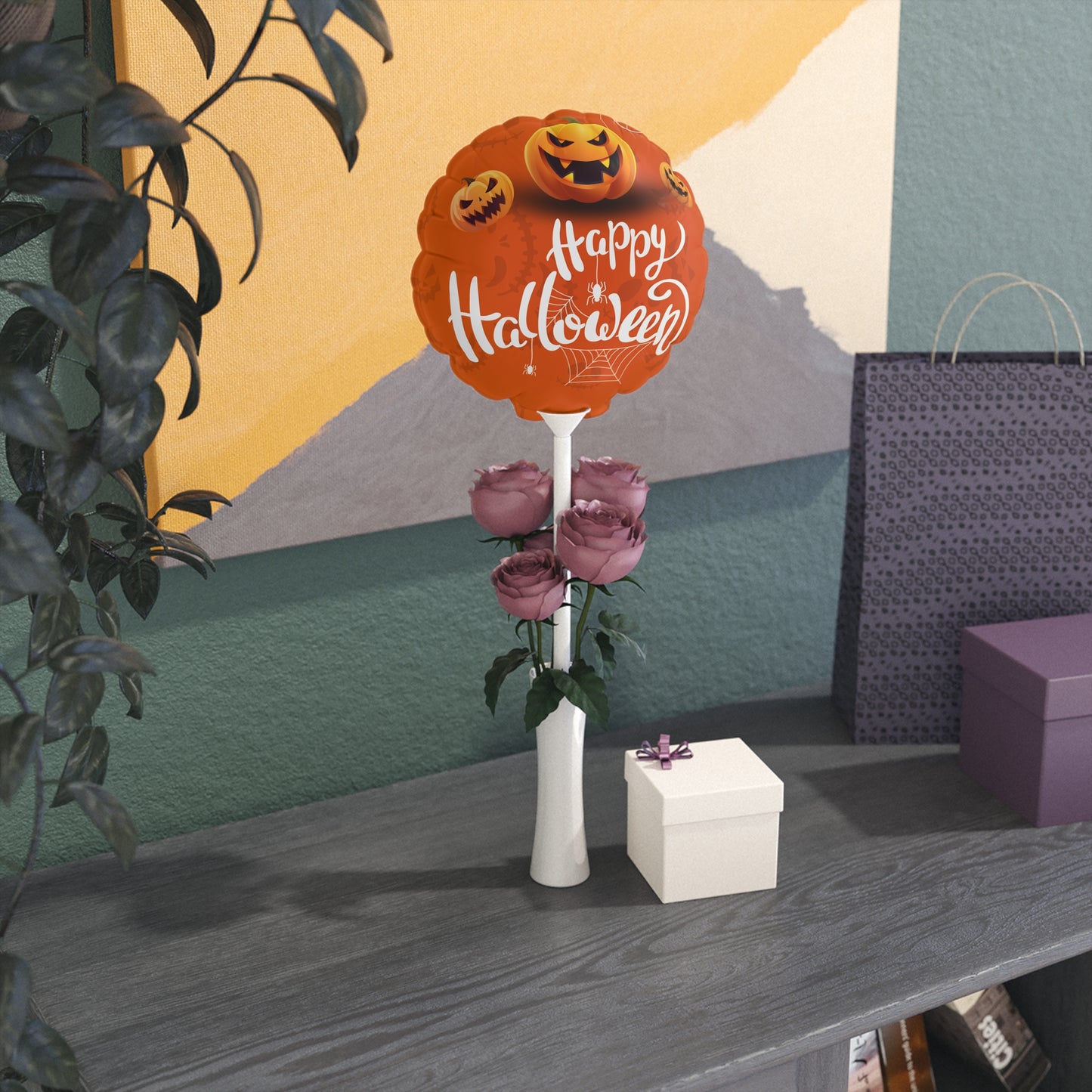 Pumpkin Party Balloons (Round and Heart-shaped), 6"