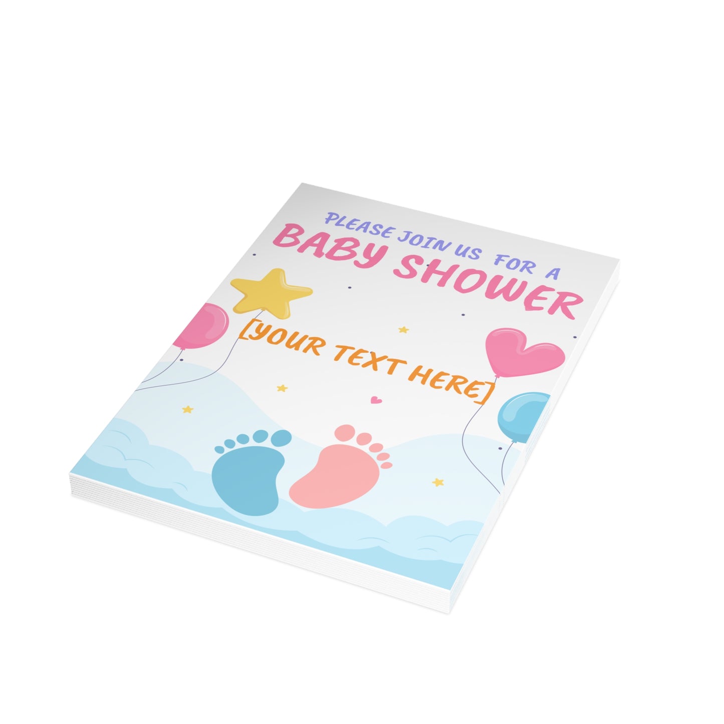 Tiny Steps, Big Dreams Invitation Postcard