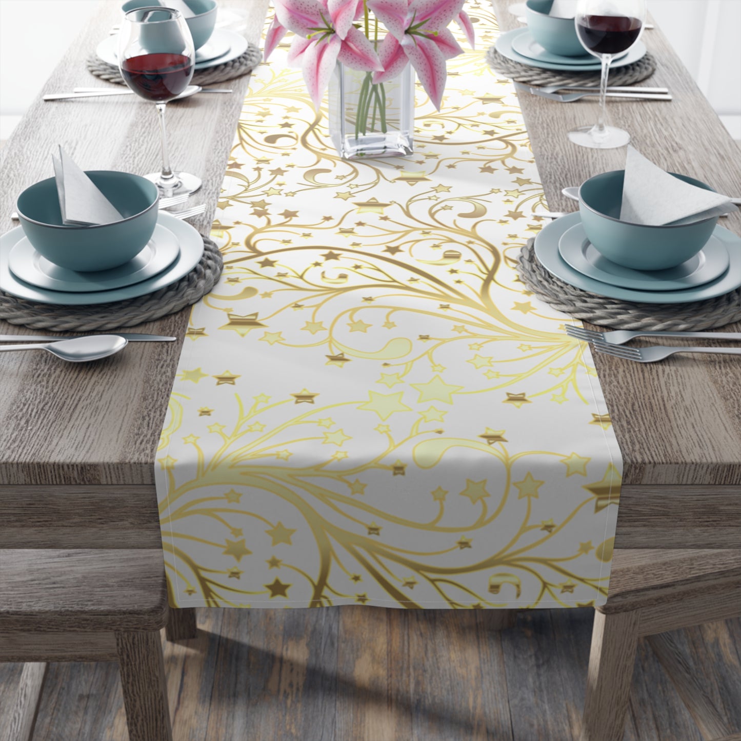 Golden New Beginnings Table Runner