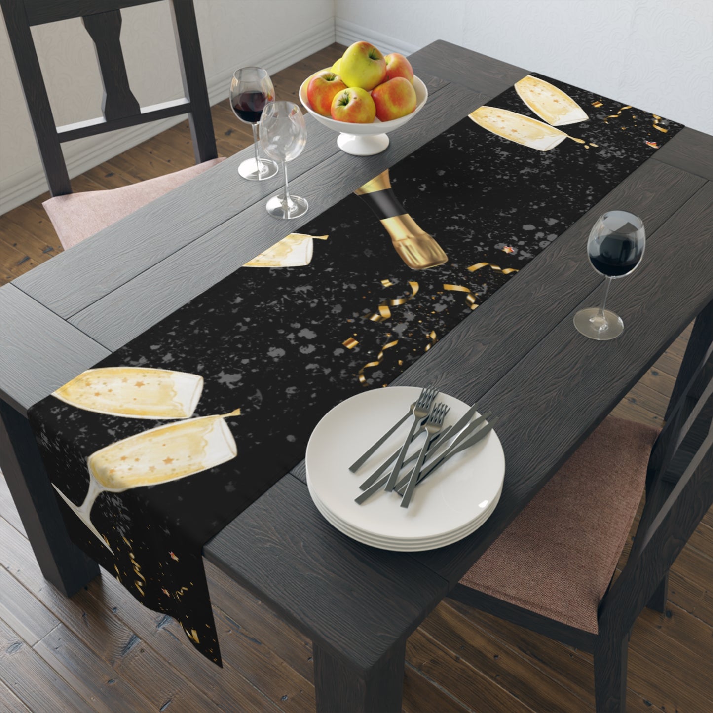 Midnight Sparkle Table Runner (Cotton, Poly)