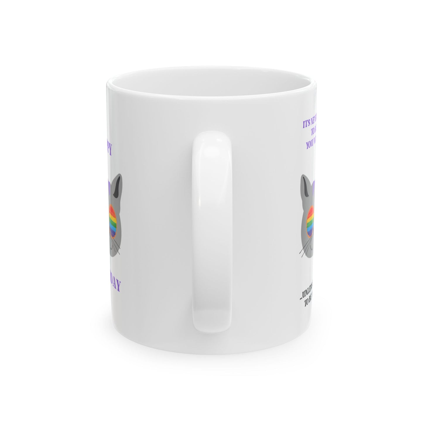 "Never Too Late Cat" Coffee Mug