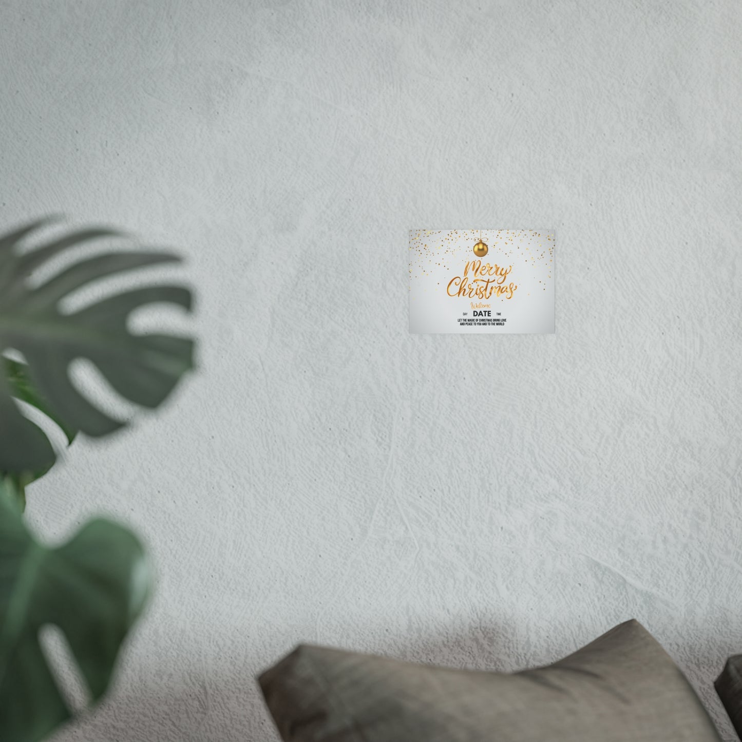 Golden Christmas Matte Posters