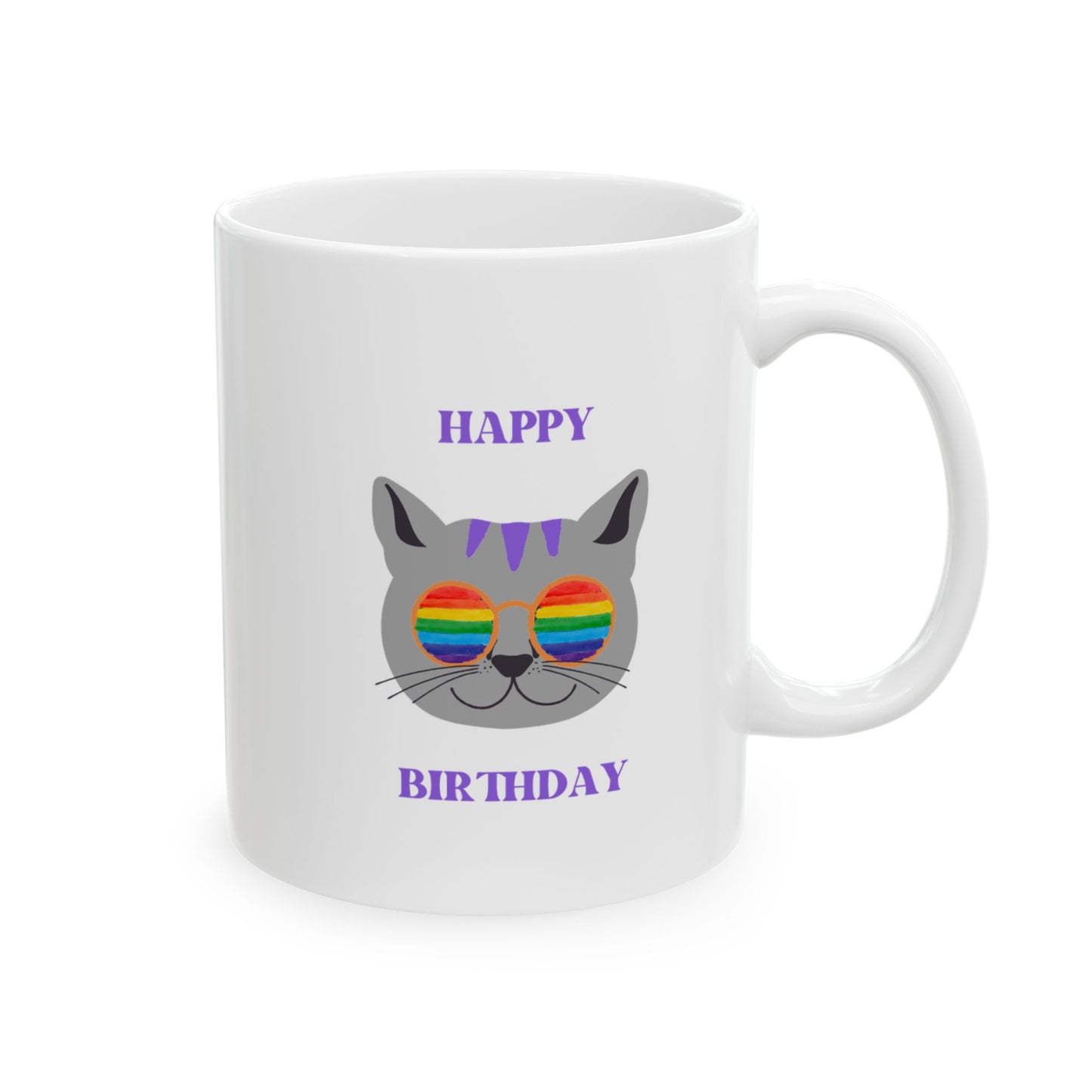 "Never Too Late Cat" Coffee Mug