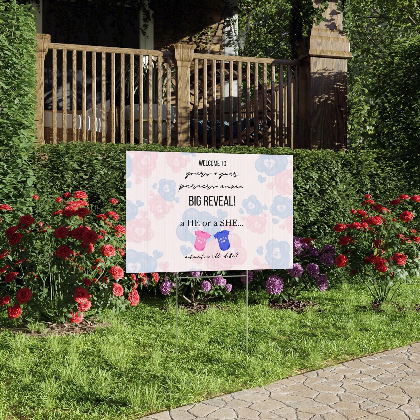 The Big Reveal Lawn Sign
