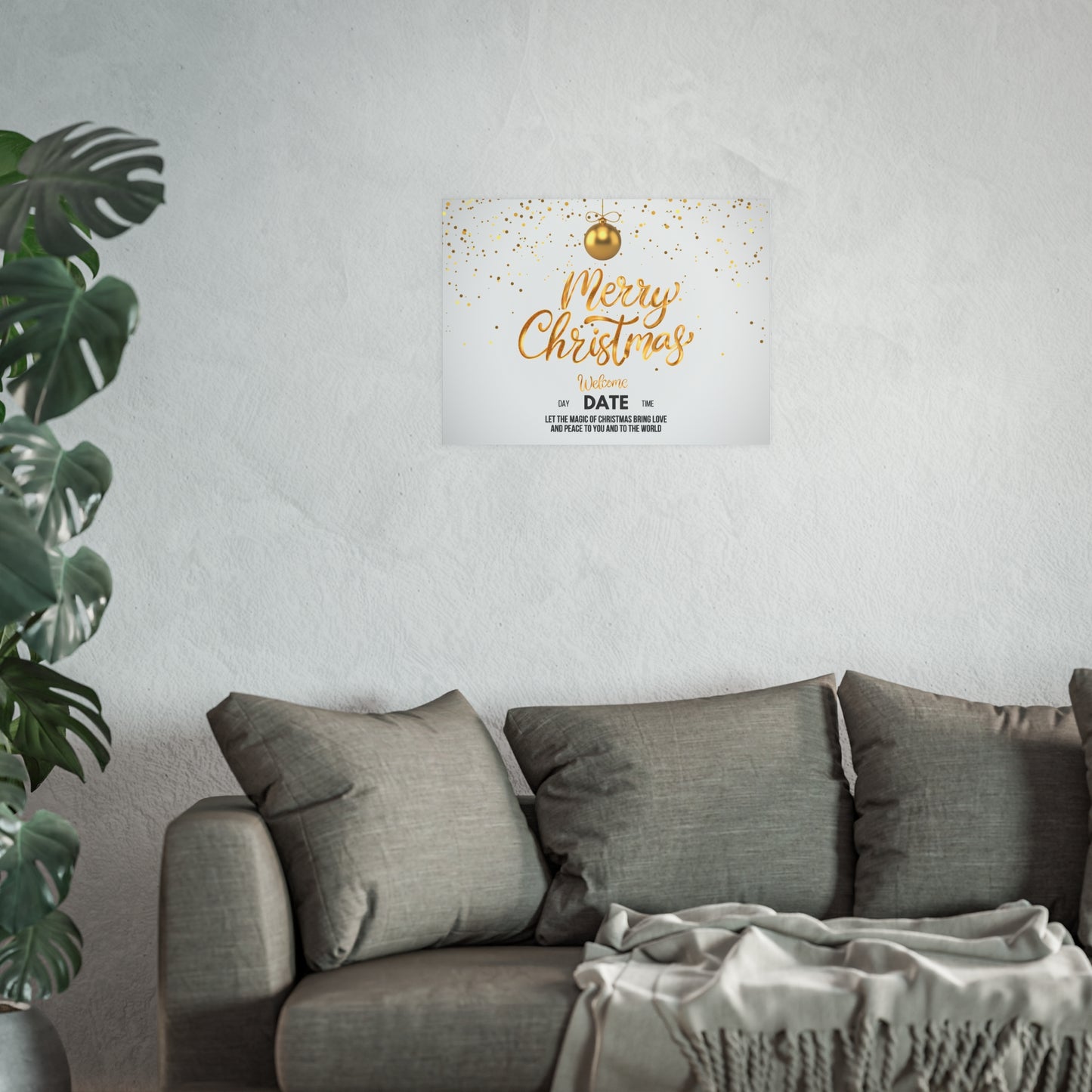 Golden Christmas Matte Posters