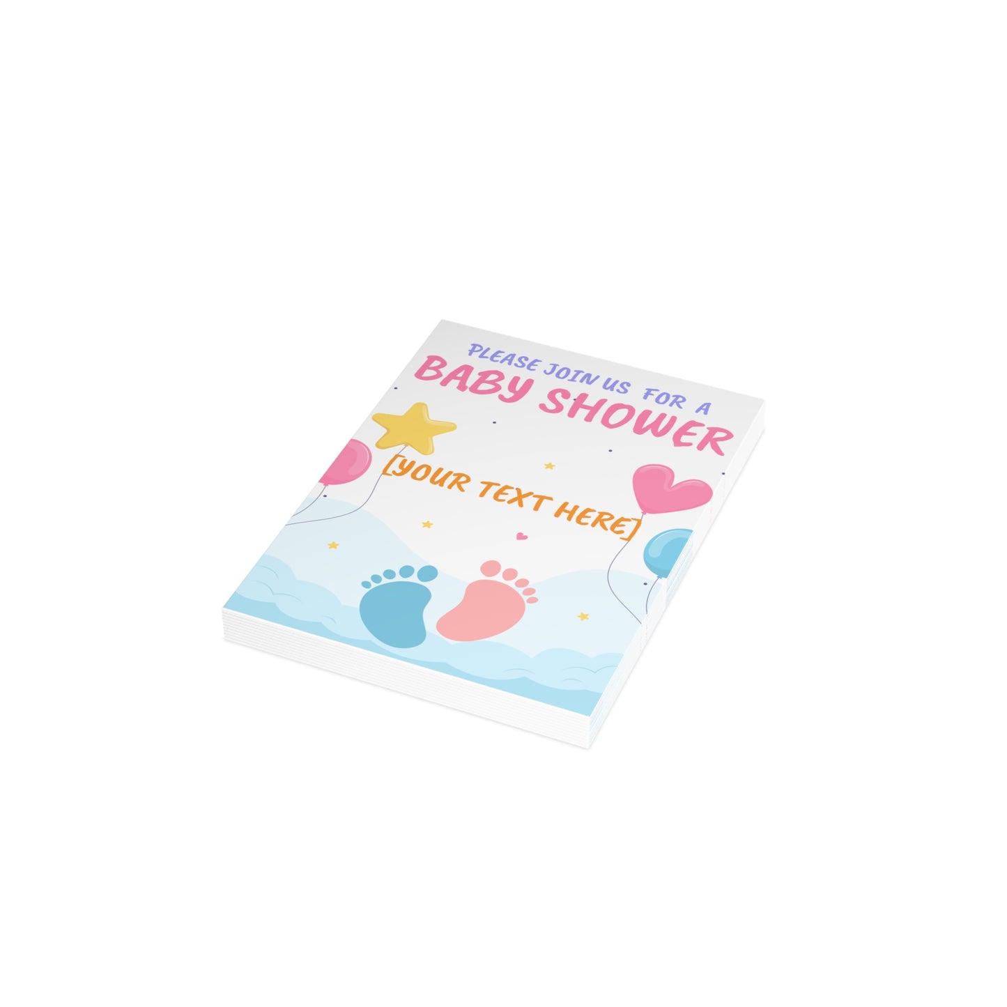 Tiny Steps, Big Dreams Invitation Postcard