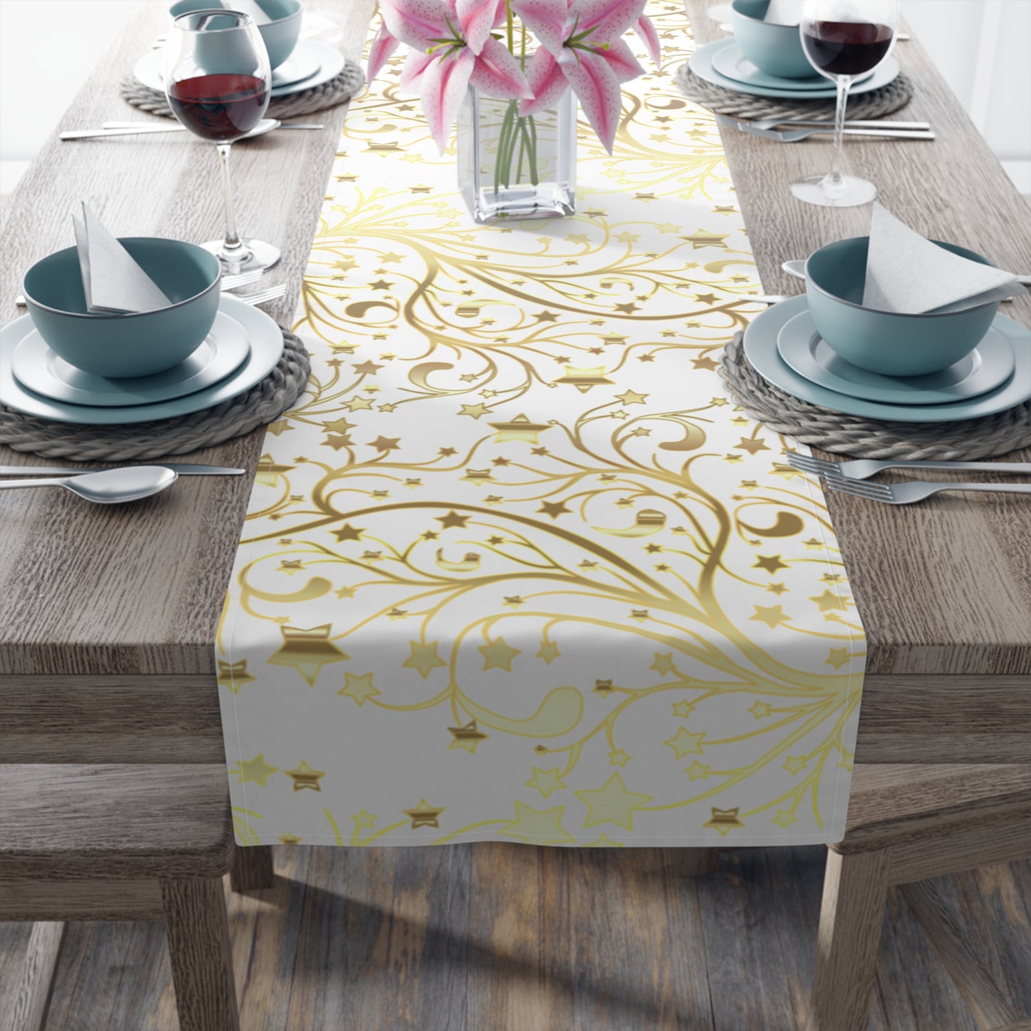 Golden New Beginnings Table Runner