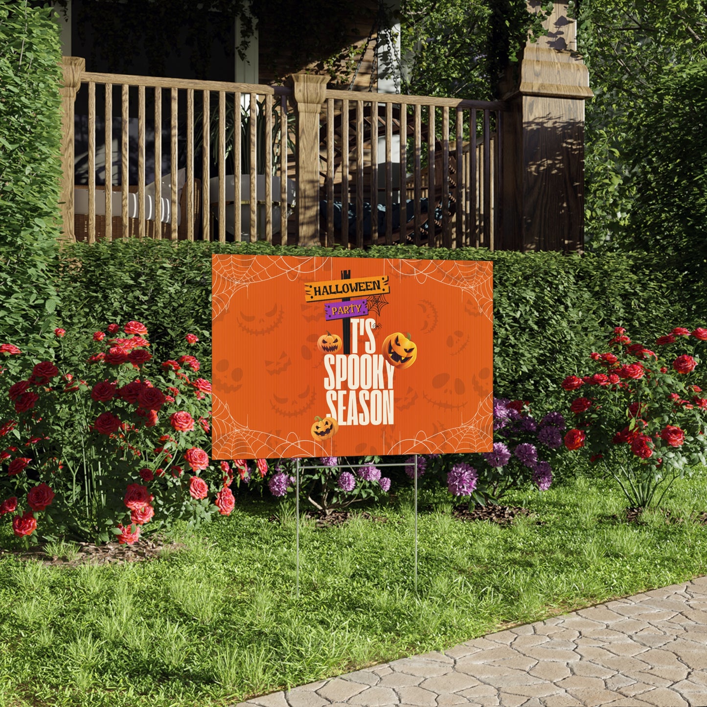 Pumpkin Party Lawn Sign