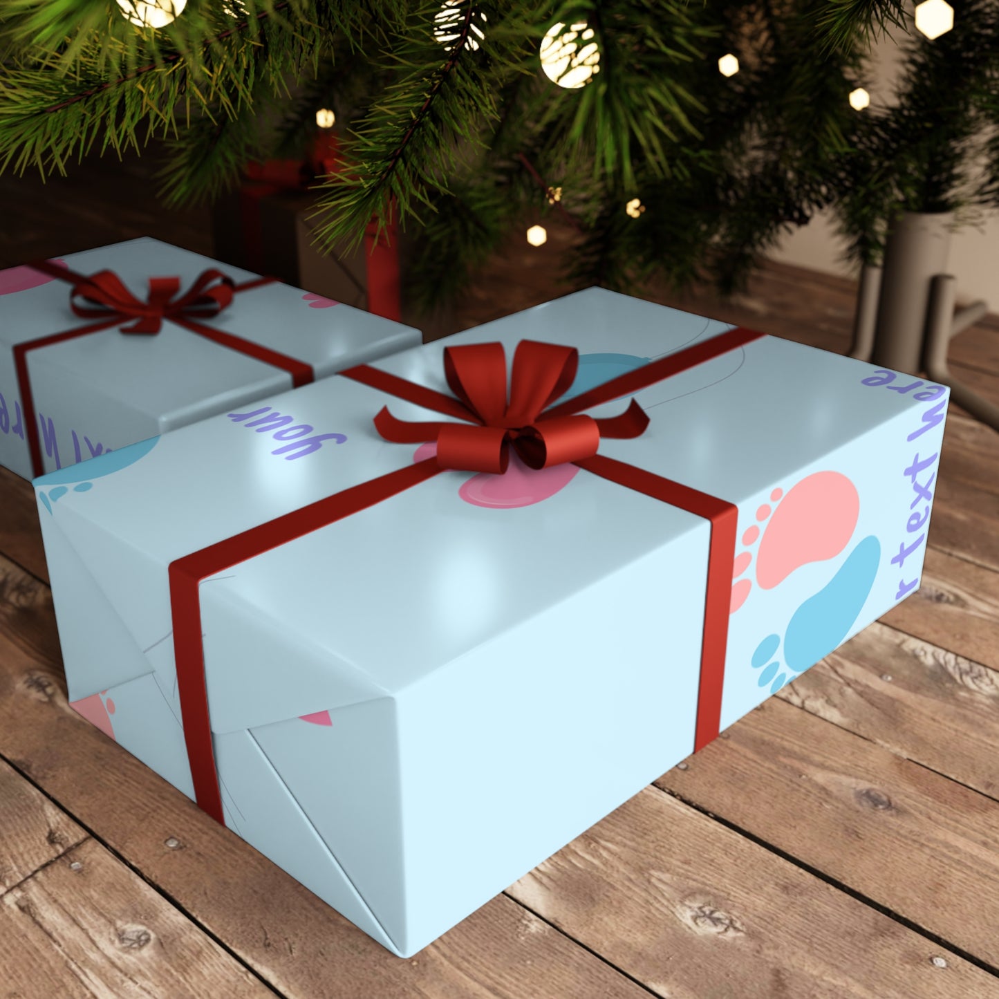 Tiny Steps, Big Dreams Custom Wrapping Paper