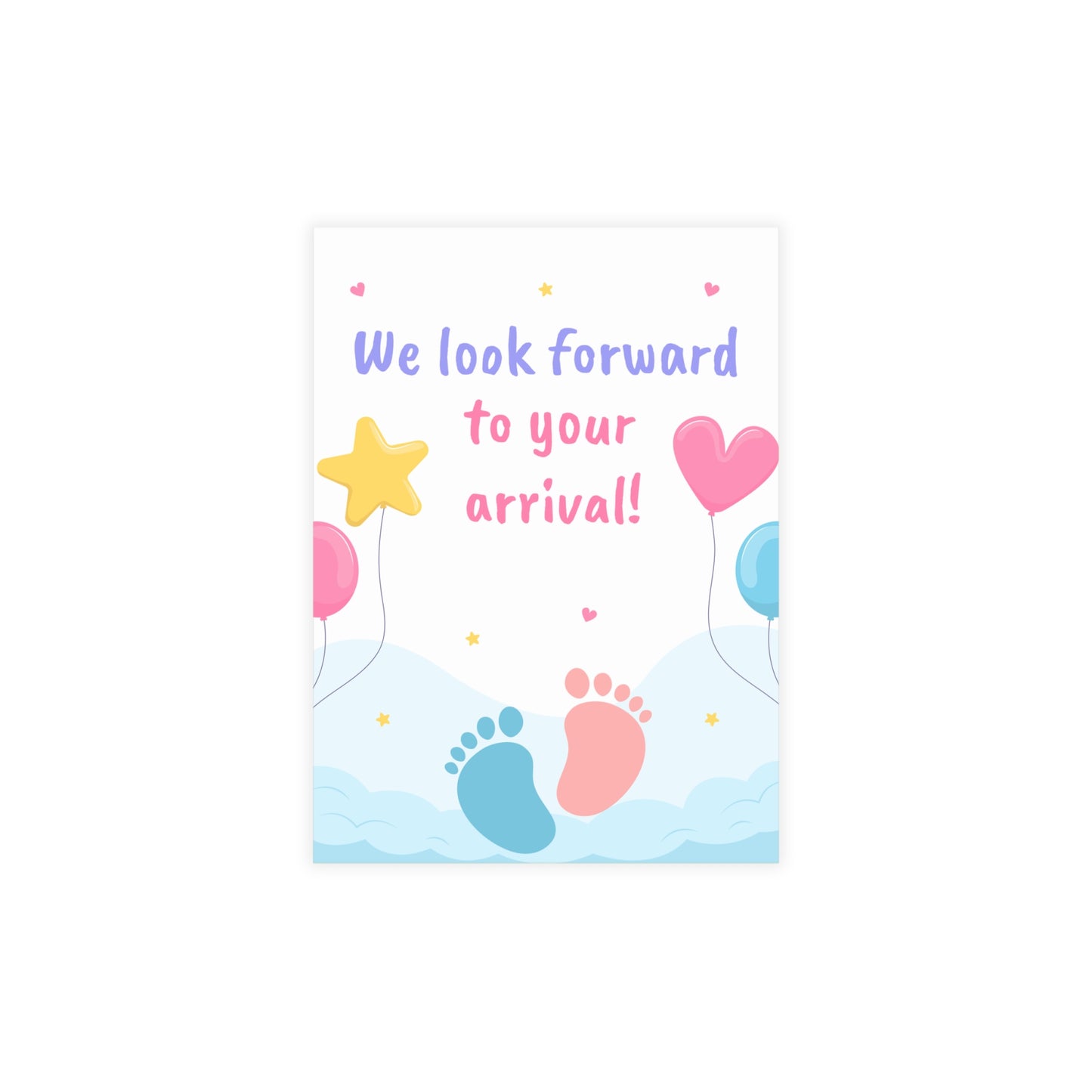Tiny Steps, Big Dreams Invitation Postcard