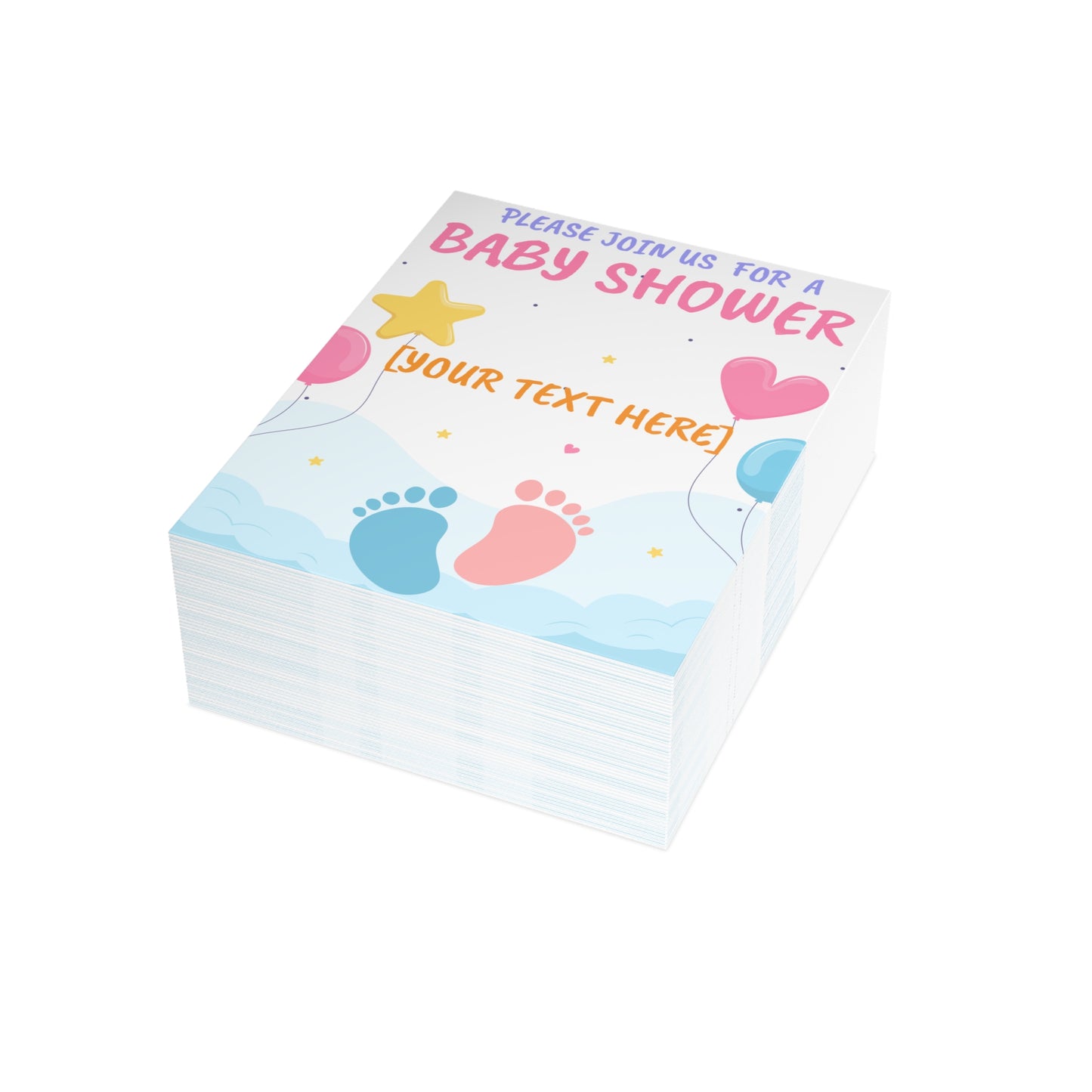 Tiny Steps, Big Dreams Invitation Postcard