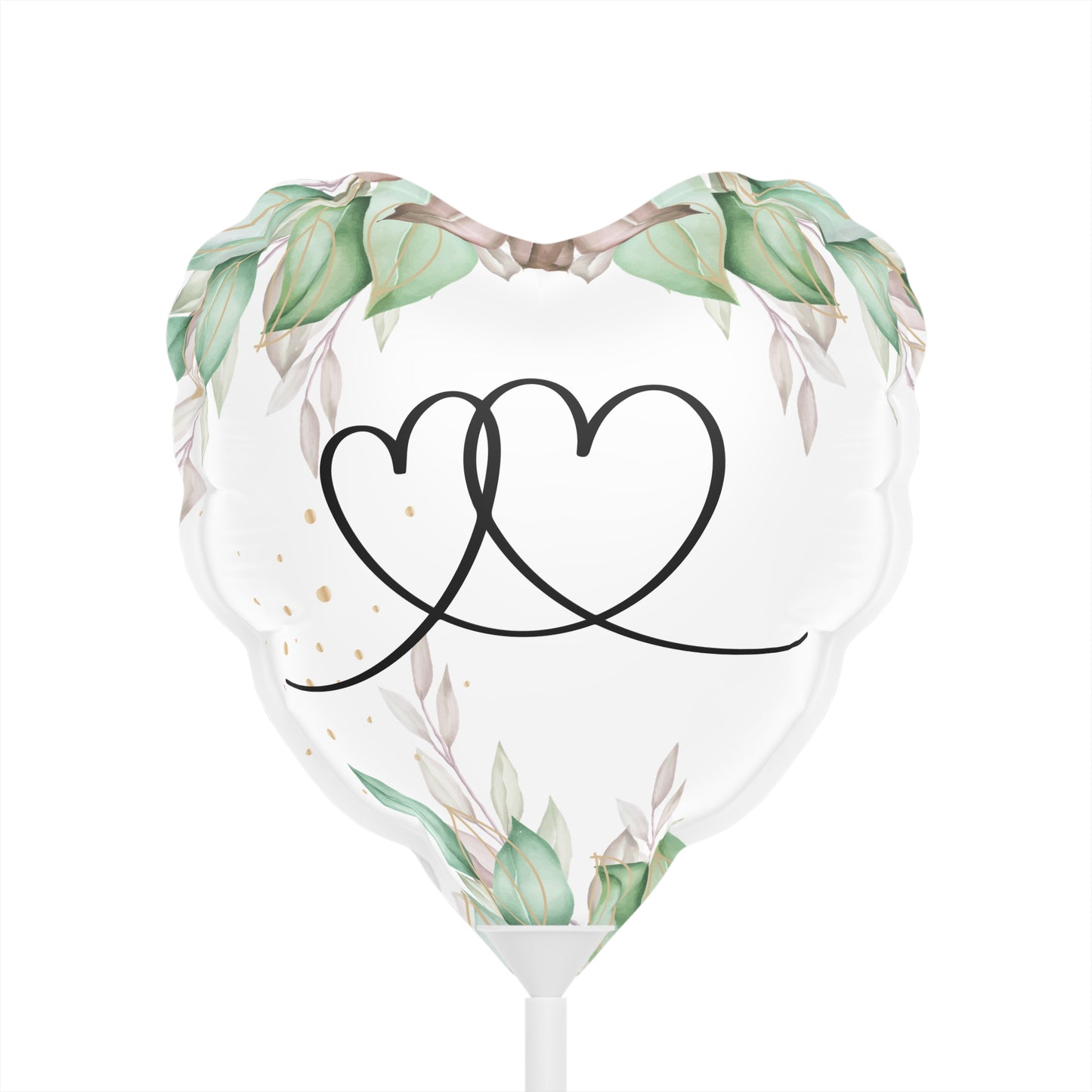 Floral Romance Balloons (Round and Heart-shaped), 6"