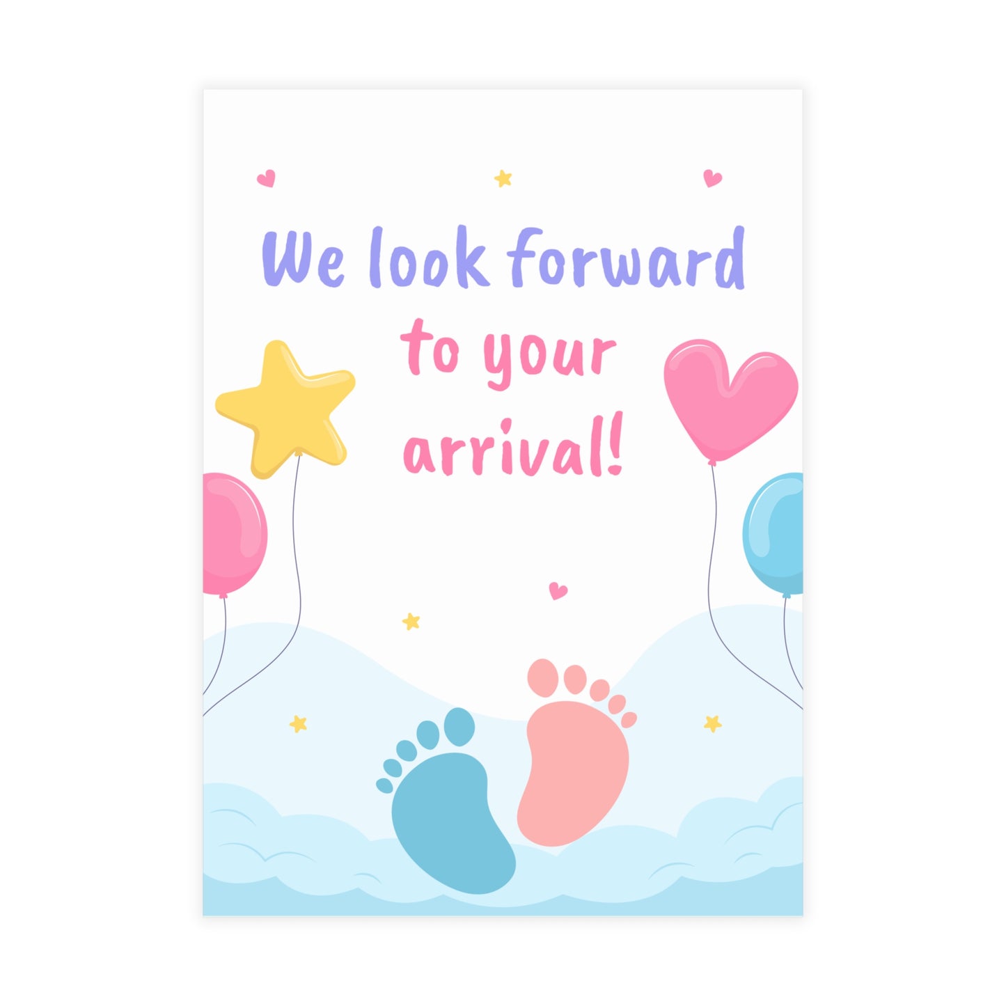 Tiny Steps, Big Dreams Invitation Postcard