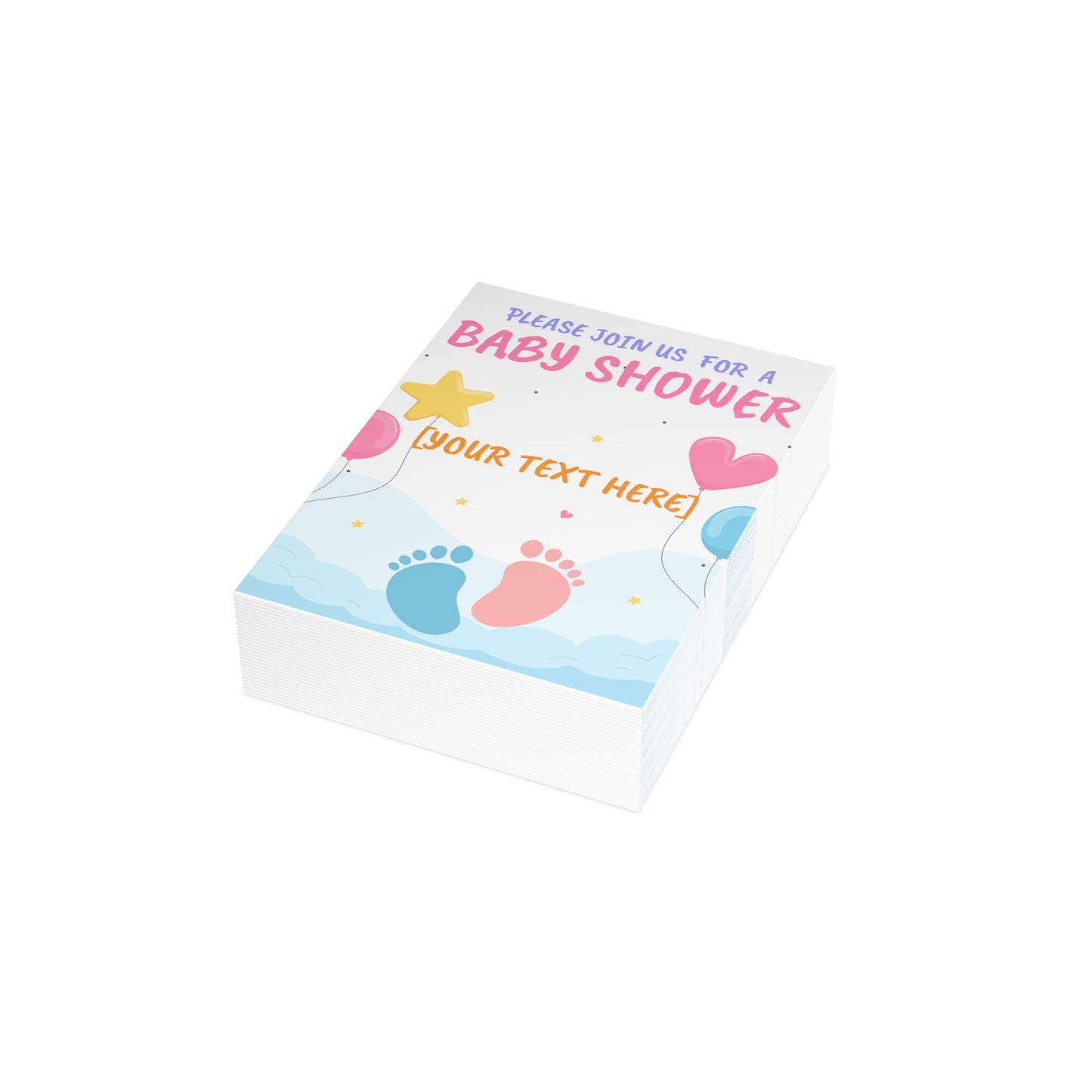 Tiny Steps, Big Dreams Invitation Postcard