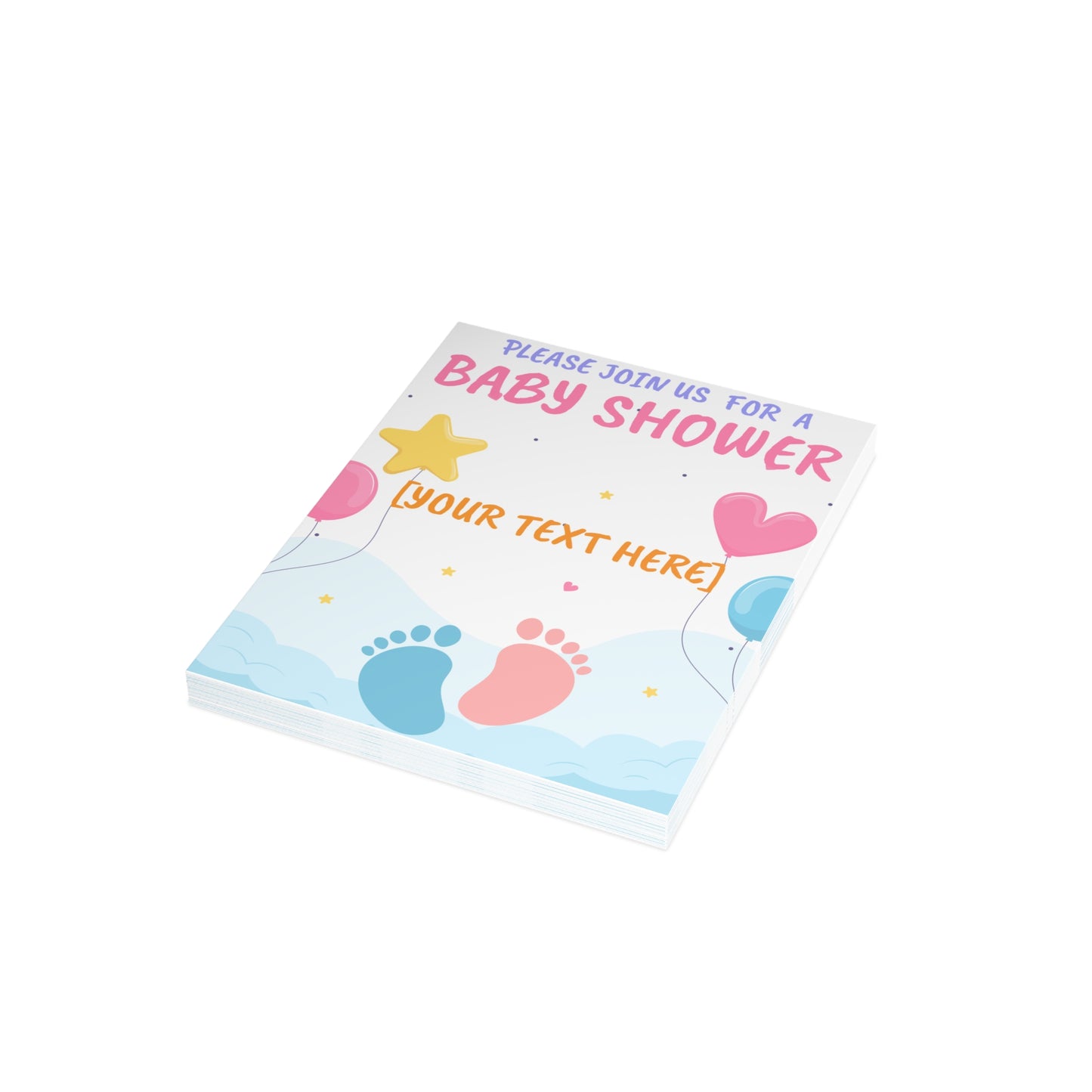 Tiny Steps, Big Dreams Invitation Postcard