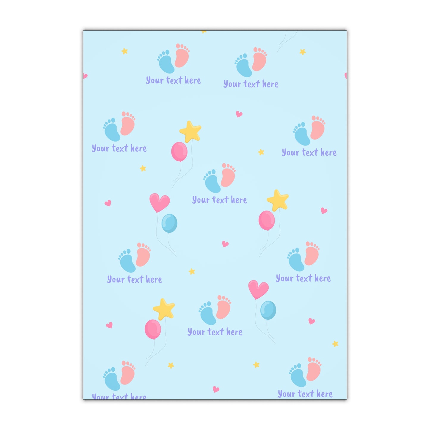 Tiny Steps, Big Dreams Custom Wrapping Paper