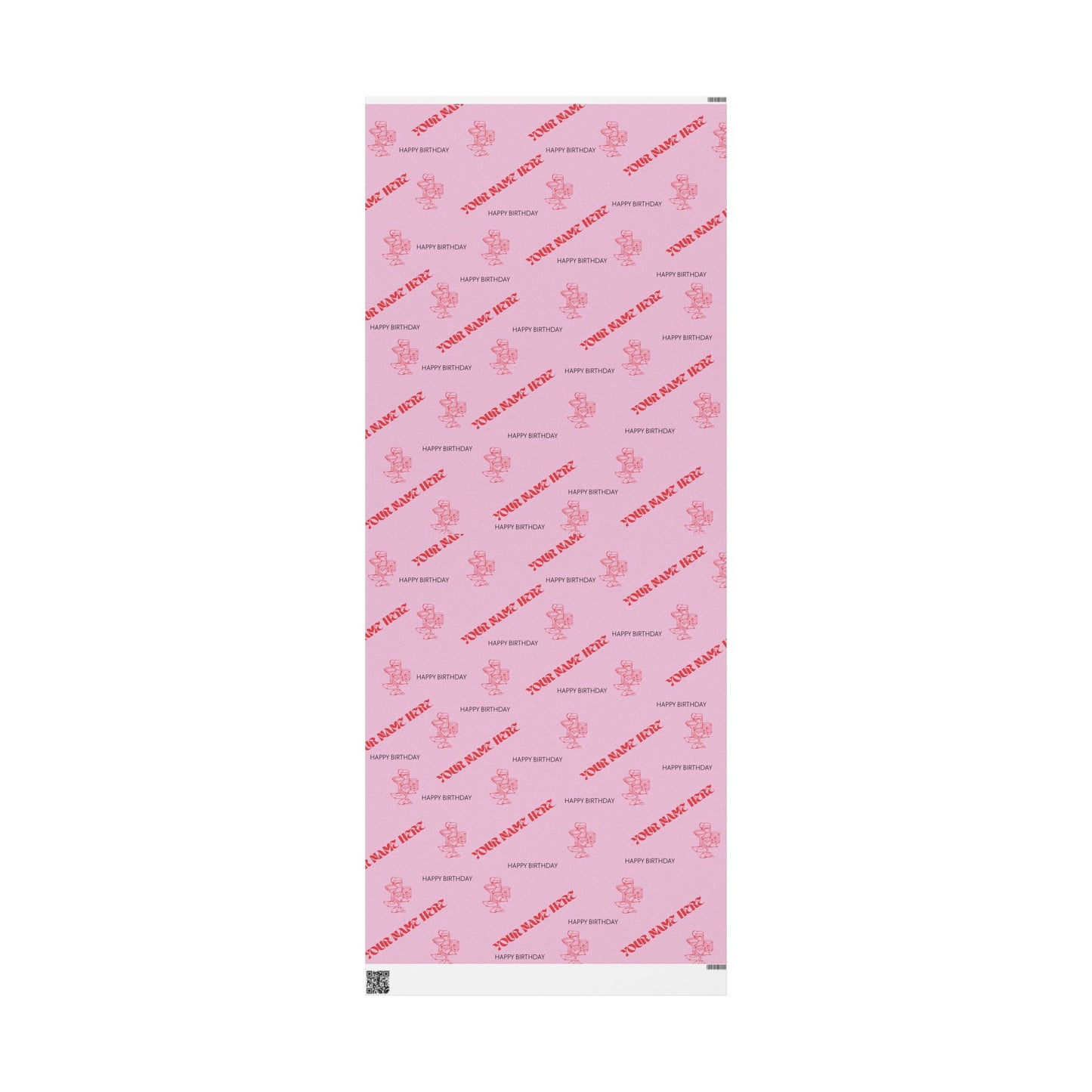 Retro Cocktail Wrapping Paper