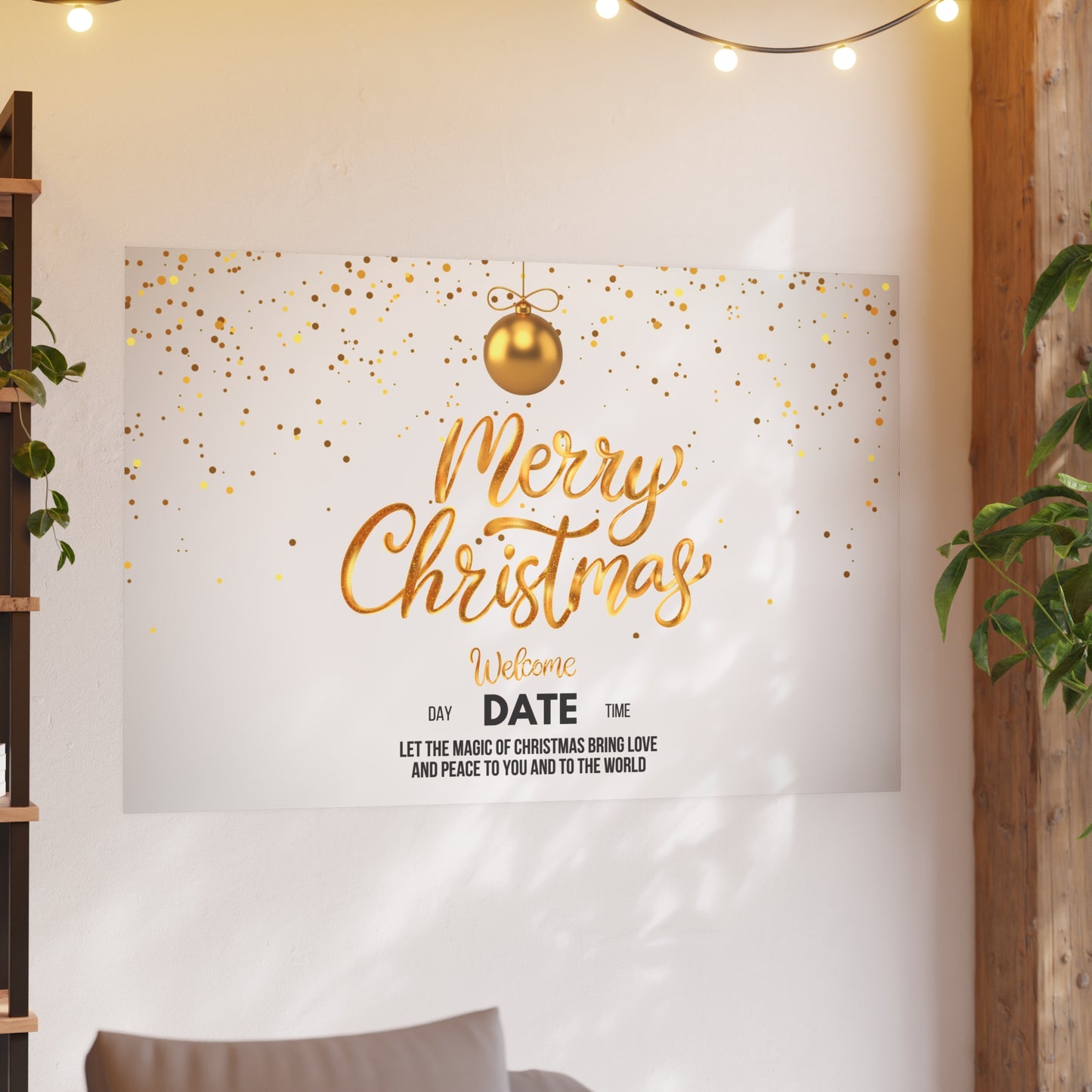 Golden Christmas Matte Posters
