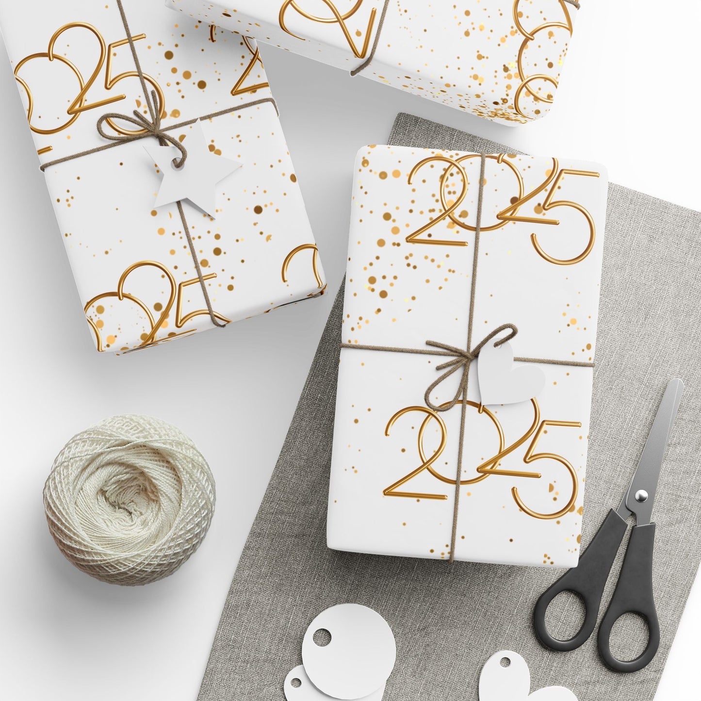 Golden New Beginnings Wrapping Papers