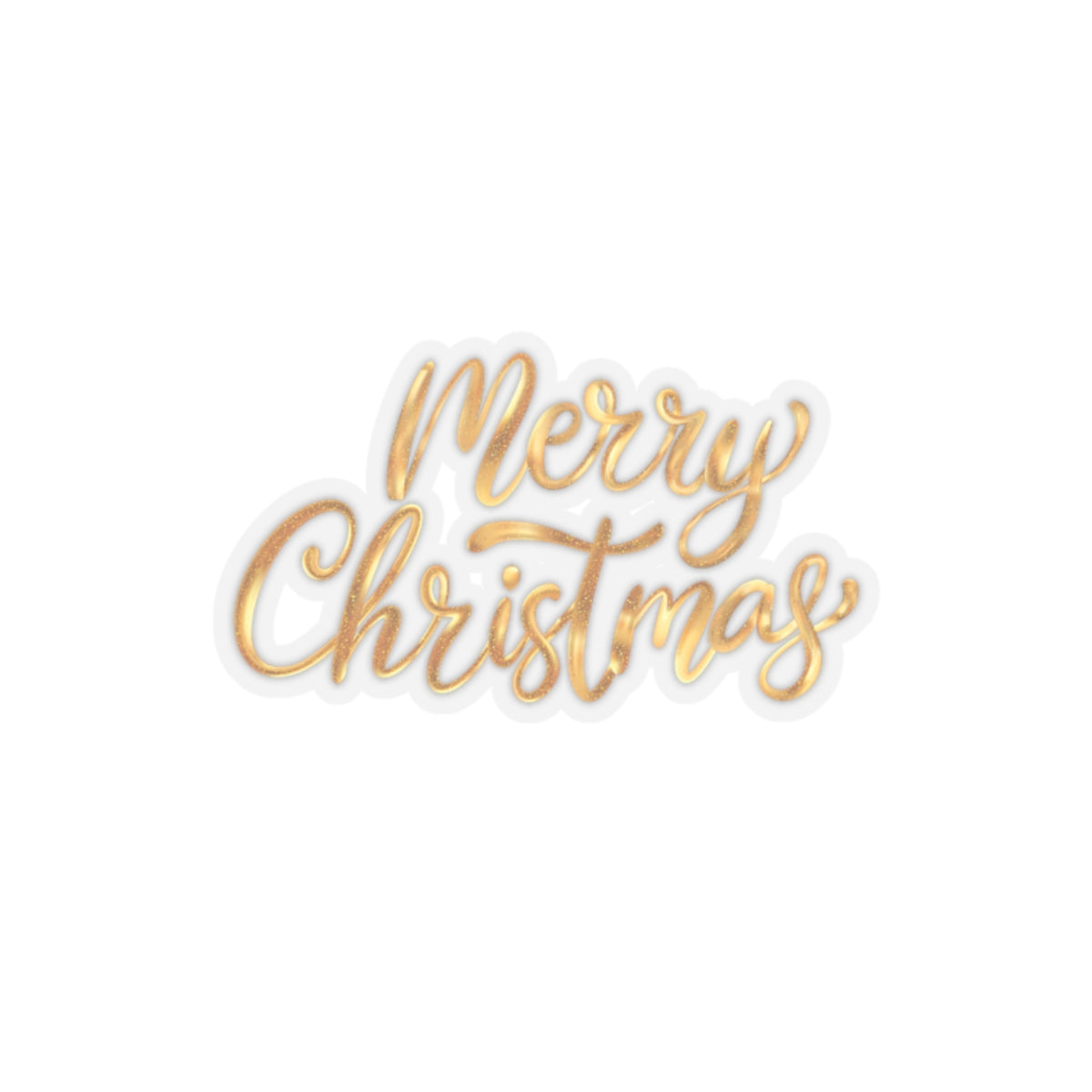 Golden Christmas Stickers