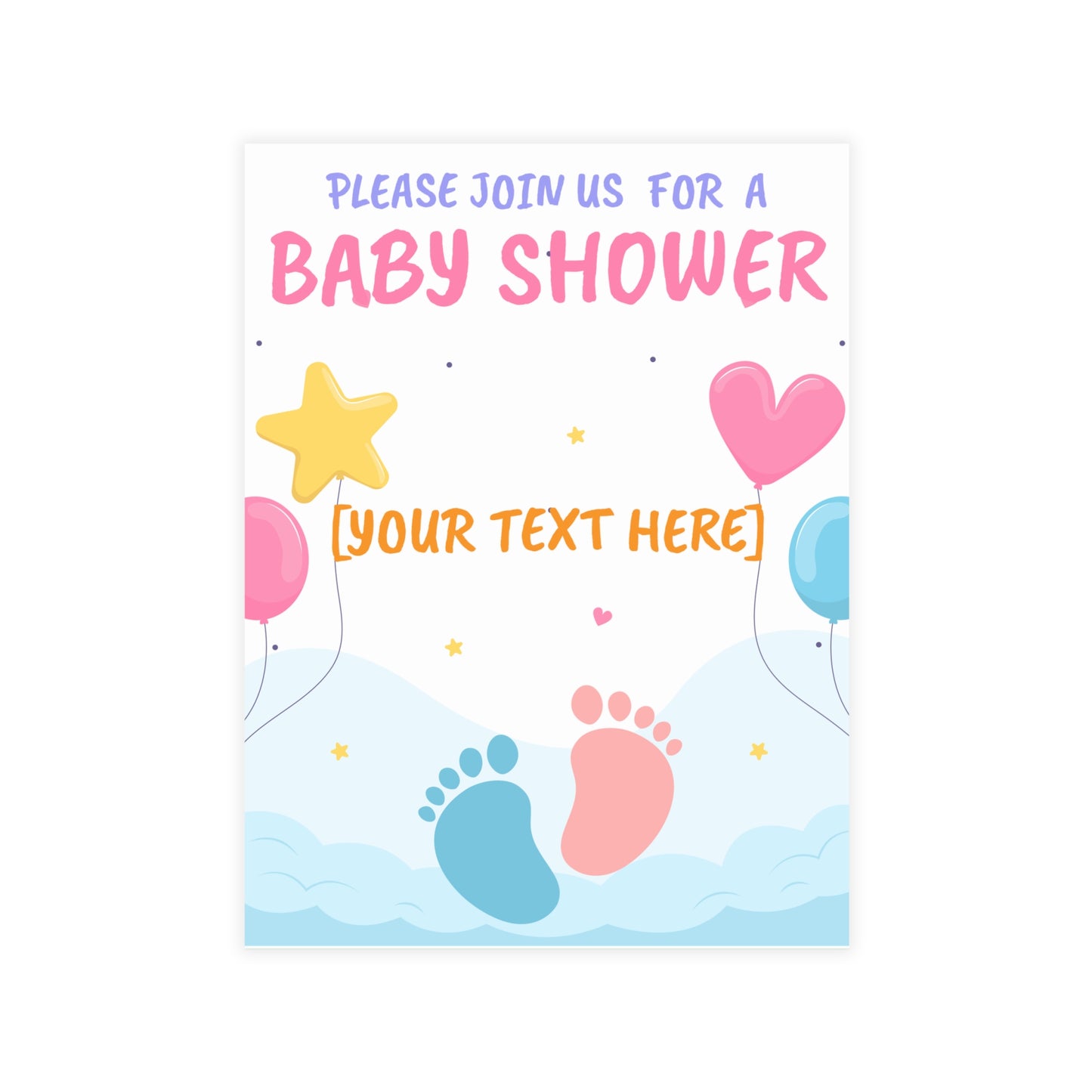 Tiny Steps, Big Dreams Invitation Postcard