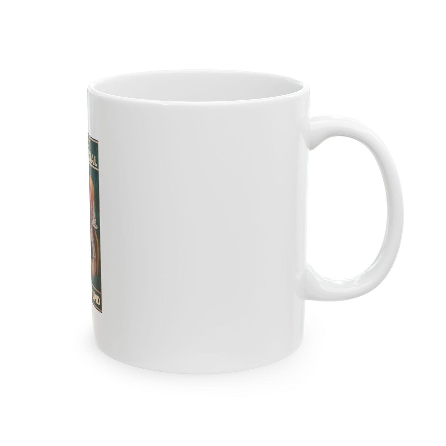 "I'm Not Anti-Social, I'm Anti-Stupid" Funny Cat Mug