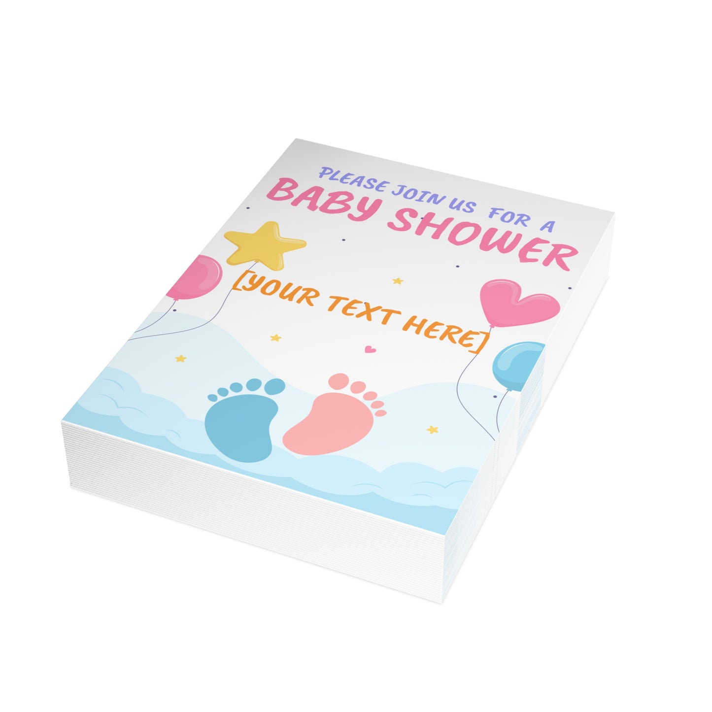 Tiny Steps, Big Dreams Invitation Postcard
