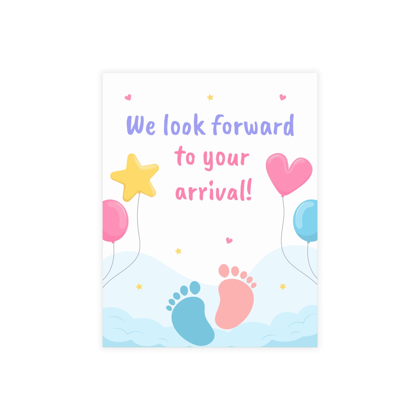 Tiny Steps, Big Dreams Invitation Postcard