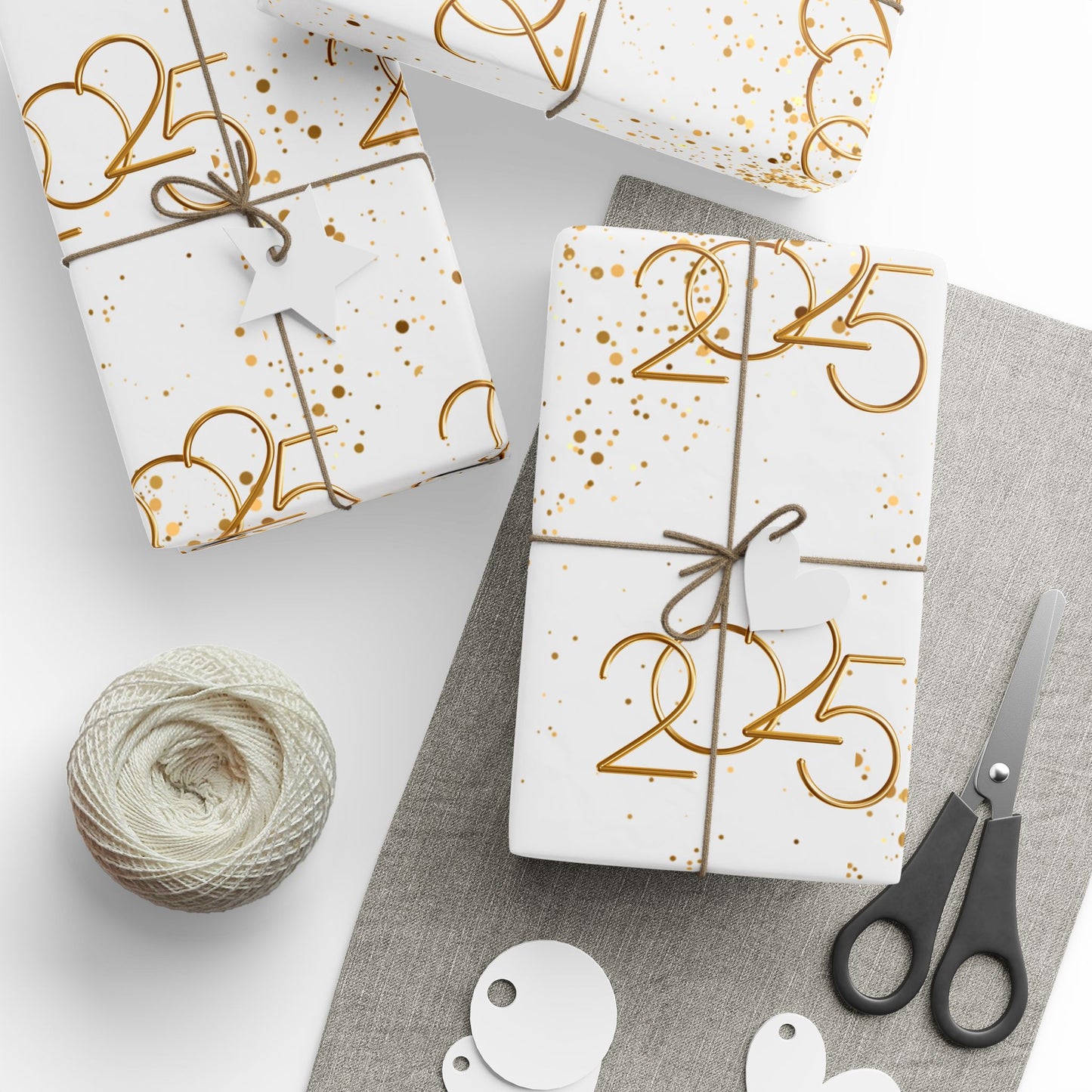 Golden New Beginnings Wrapping Papers