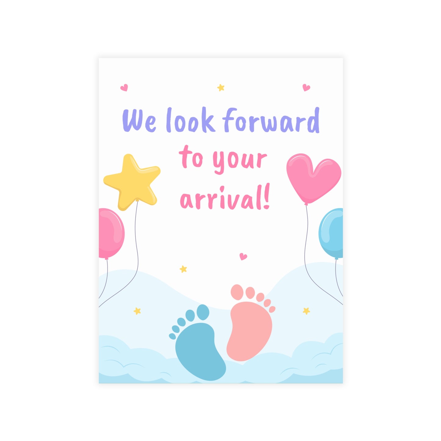 Tiny Steps, Big Dreams Invitation Postcard