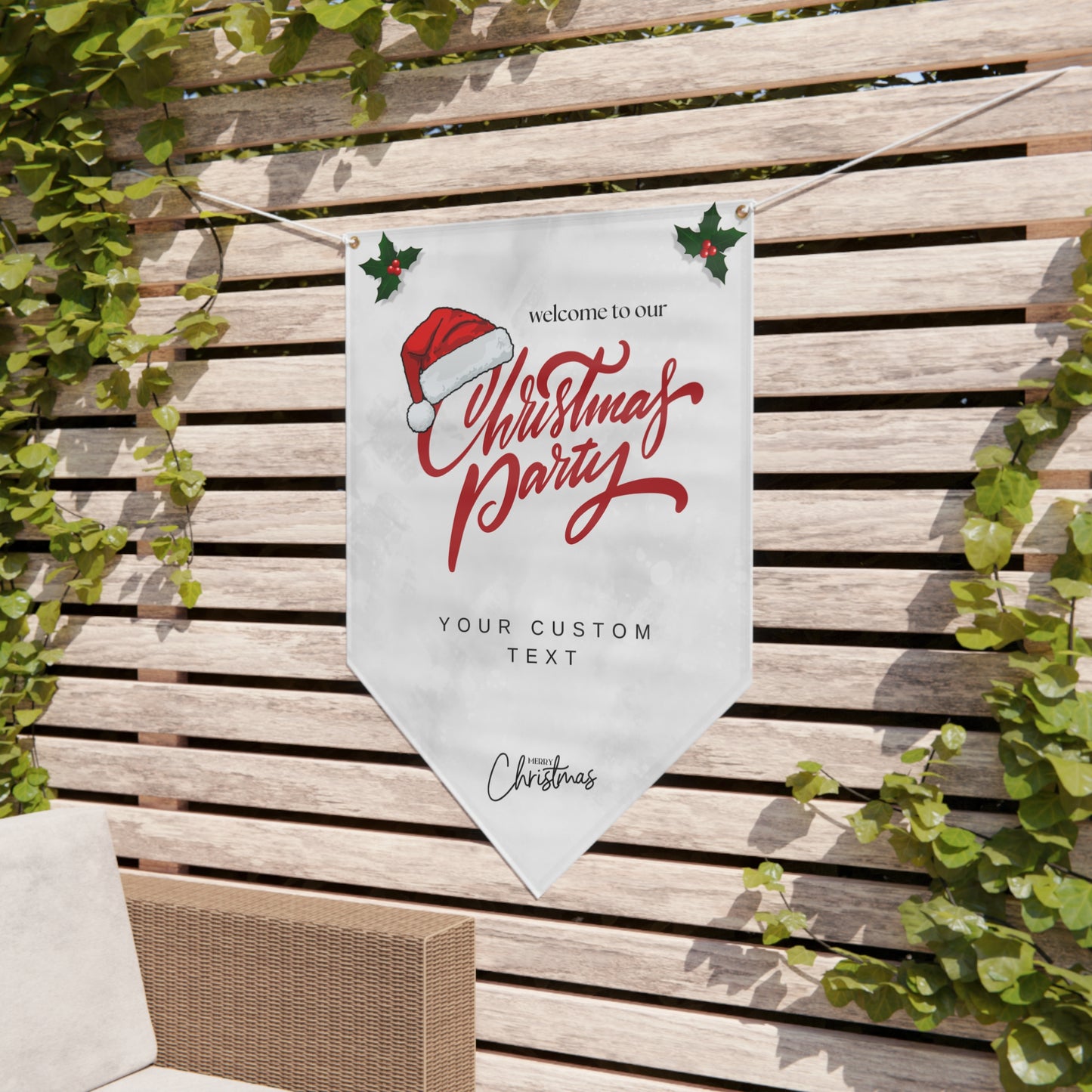 Merry Gathering Pennant Banner