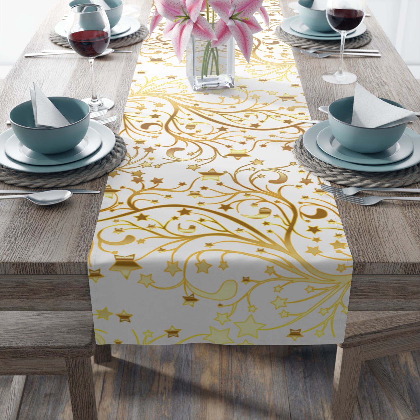 Golden New Beginnings Table Runner