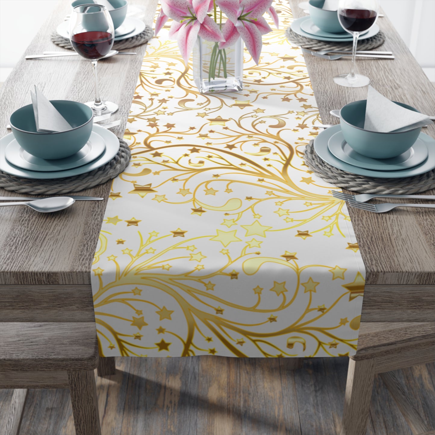 Golden New Beginnings Table Runner