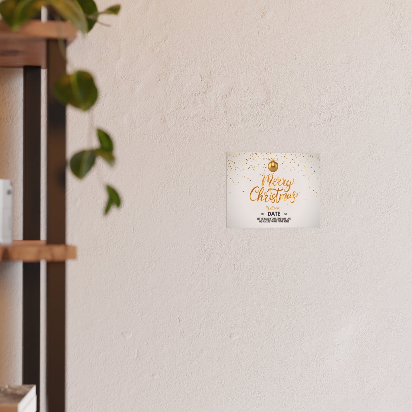 Golden Christmas Matte Posters